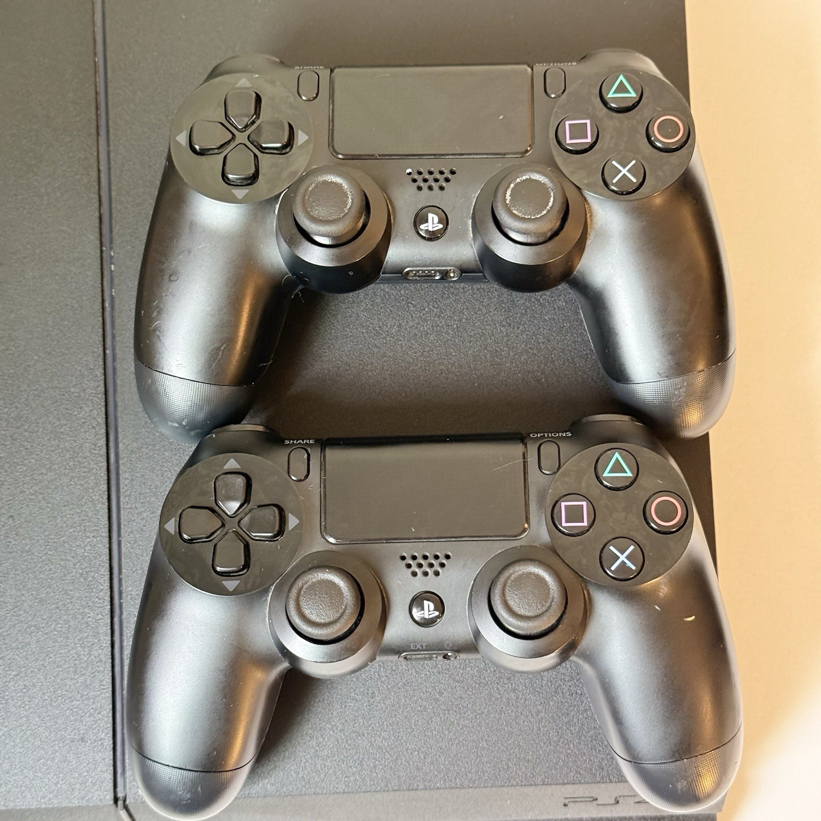 Sony PS4 Slim 500GB Console – 2 Controllers & All Cords Included – Tested