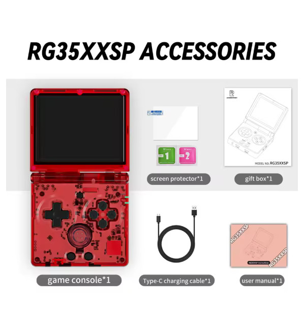 ANBERNIC RG35XXSP Flip Game Console 3.5» IPS Screen Mini HDMI