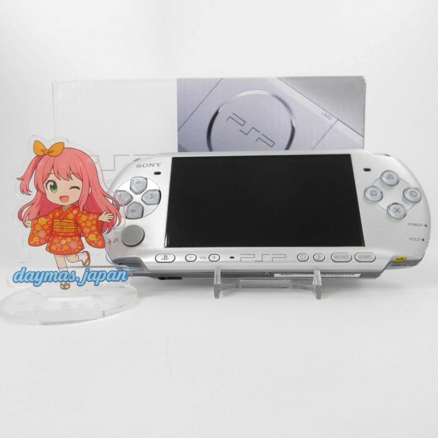 【Near Mint】Sony PSP-3000 Mystic Silver Console No Battery Japan Ver. #DEN2/08/06