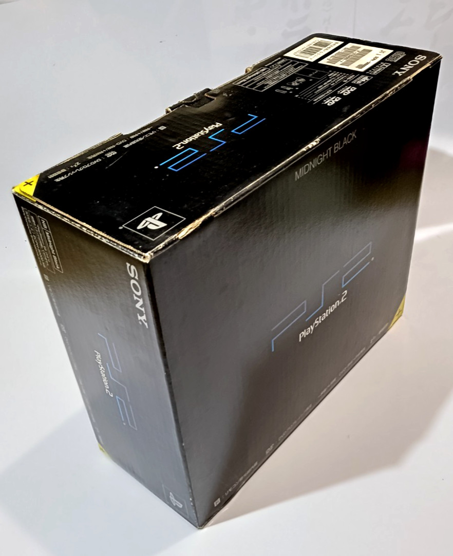 PS2 Midnight Black Console Sony PlayStation 2 NTSC-J SCPH-50000 NB Complete+ Box