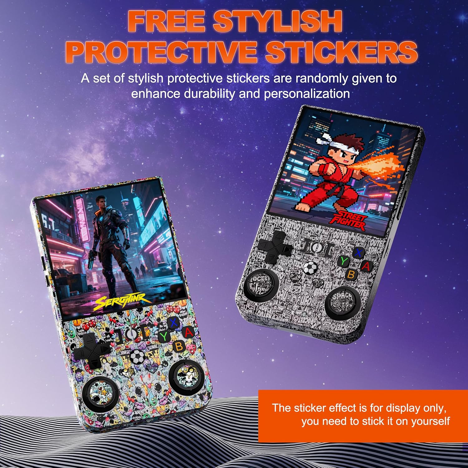 R36MAX Retro Handheld Game Console, 4.0 Inch IPS Screen, 64G TF Card, 4000Mah Ba