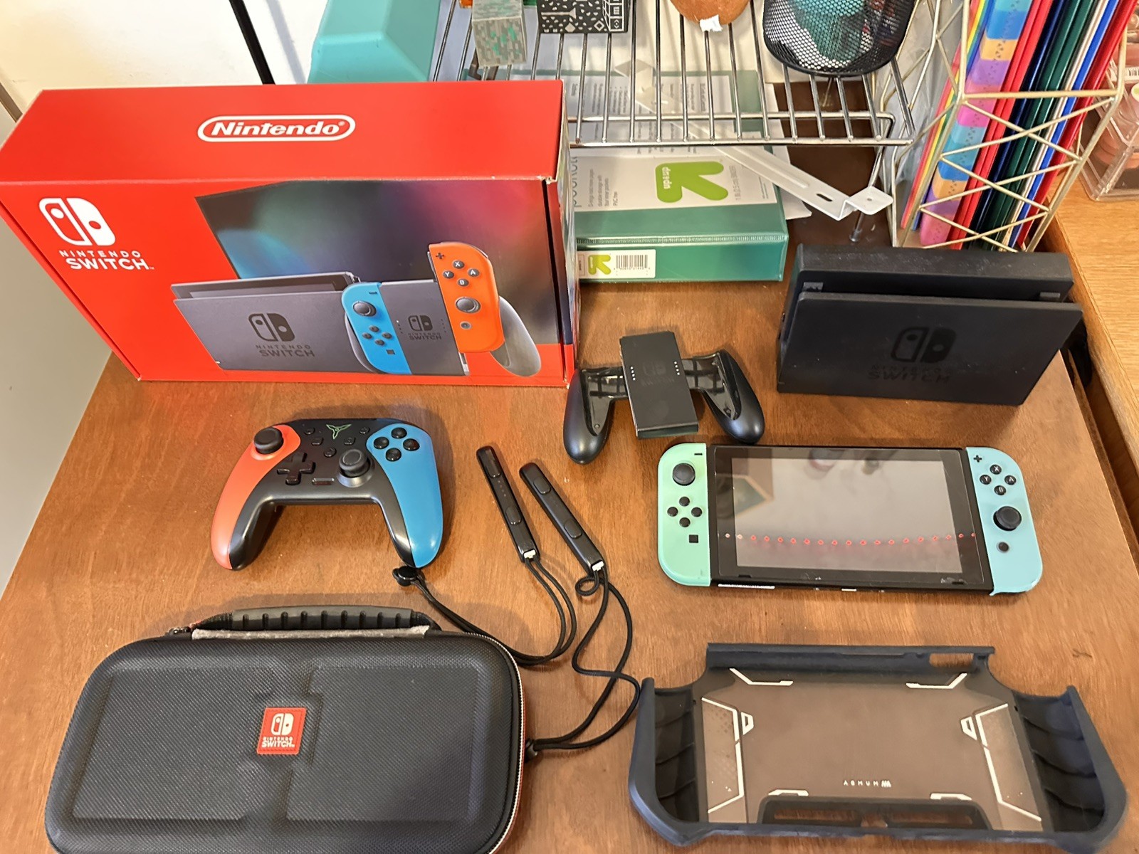 Nintendo Switch Handheld Console With Extras