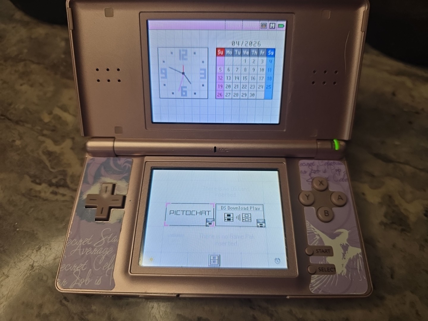 Nintendo DS Lite Video Game Console – Metallic Rose CHARGER NOT INCLUDED