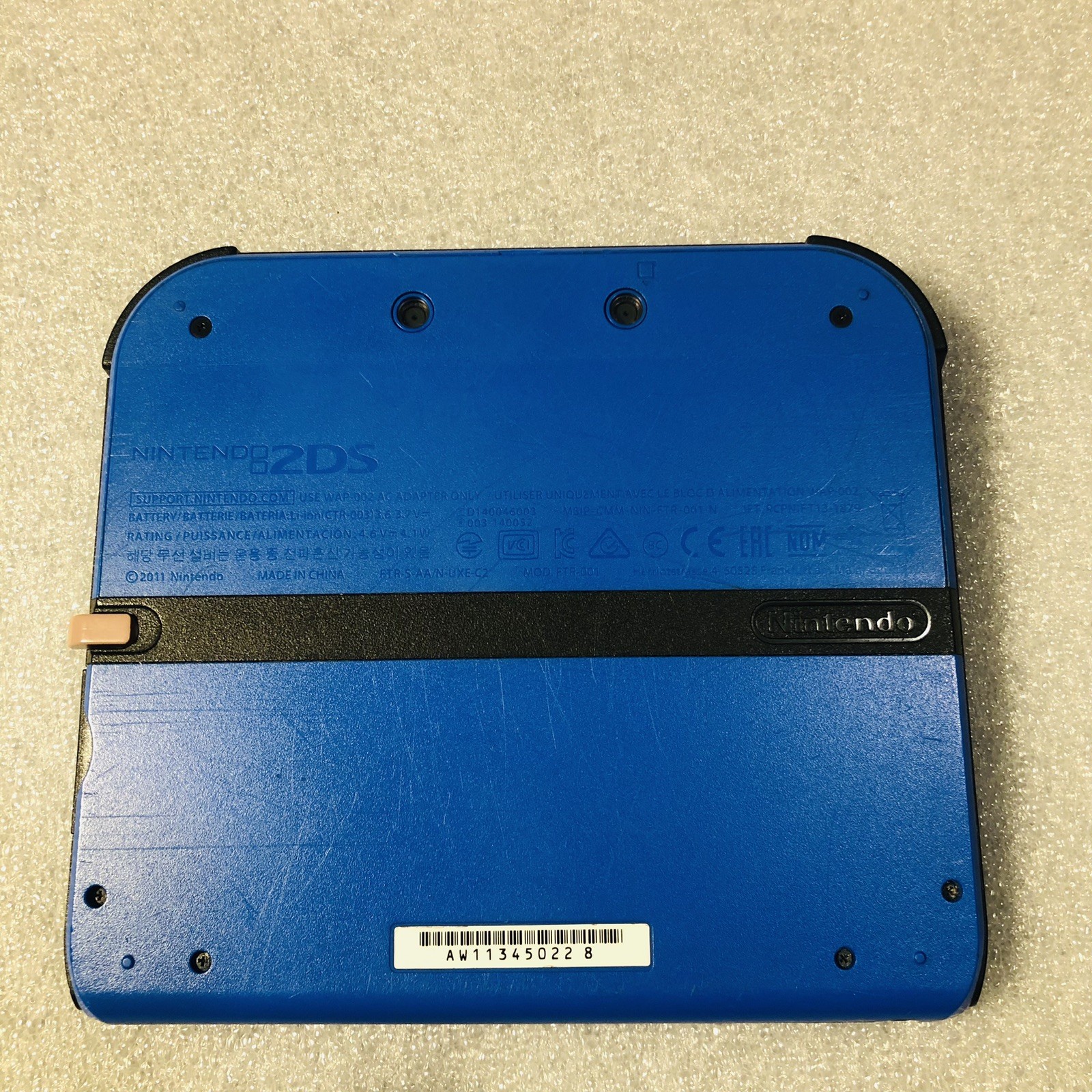 Nintendo 2DS Blue Handheld System Blue Tested w/ Installed Mario Kart & 8 Games