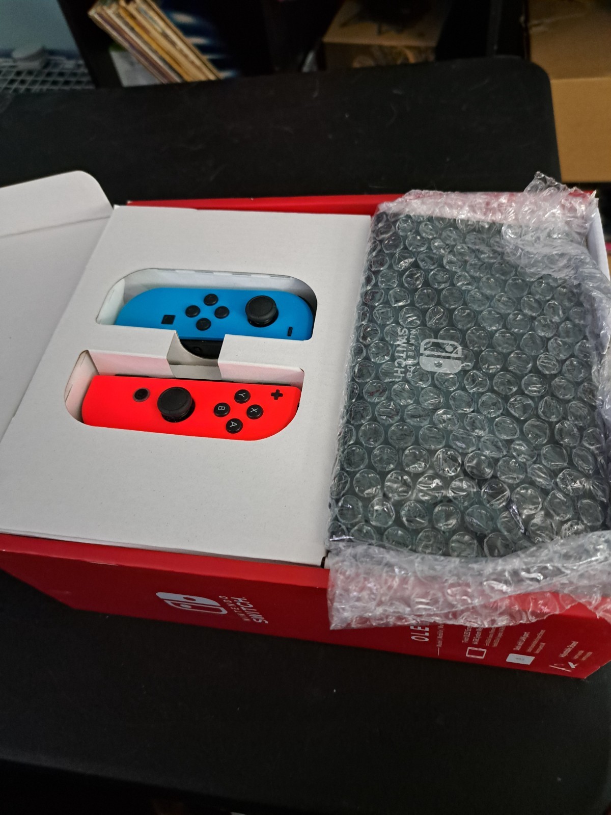 Nintendo Switch OLED Model HEG-001 Handheld Console – 64GB – Black/Neon Red/Neon