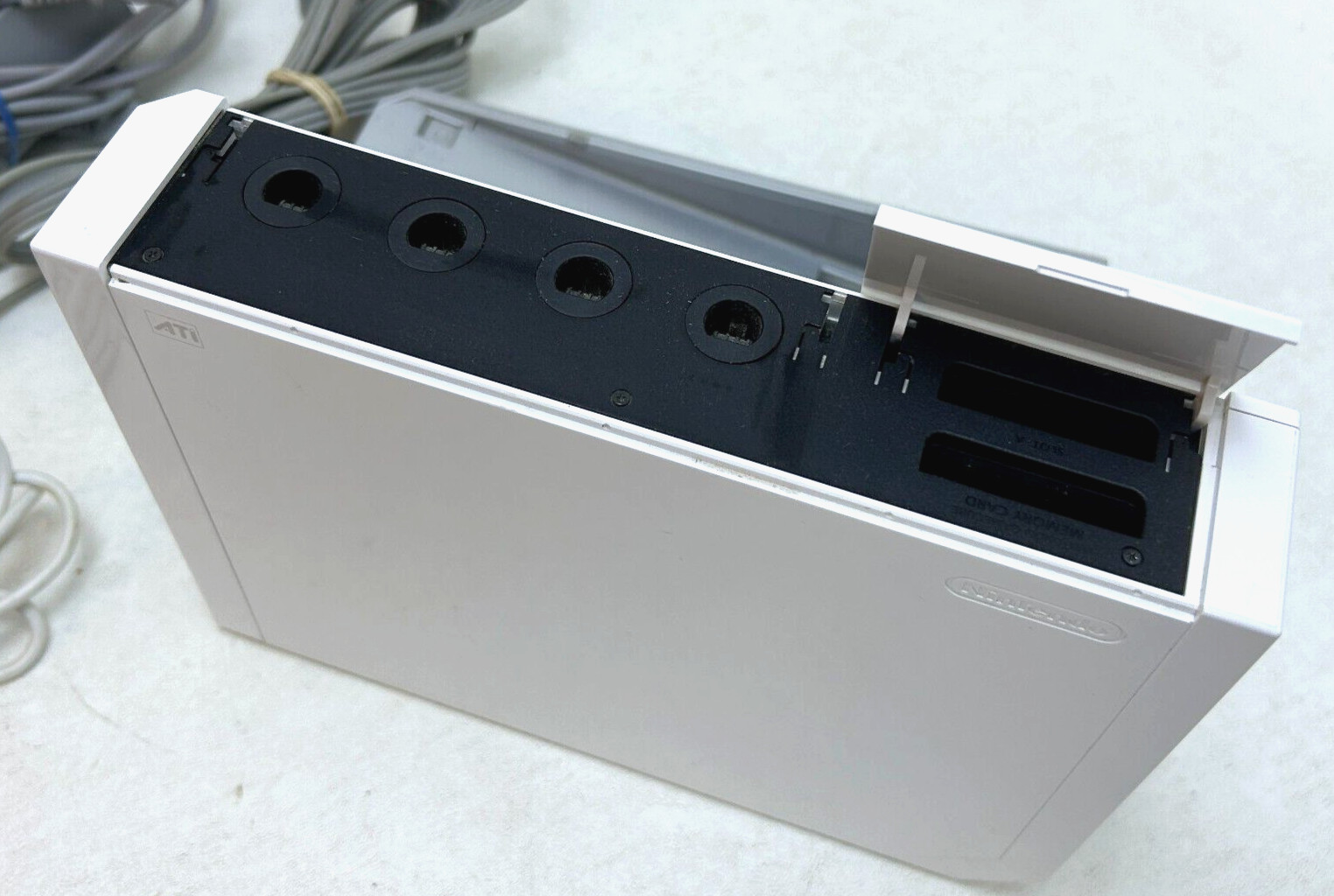 Nintendo Wii Console RVL-001 With 3 Controllers, Cords, and Motion Sensor