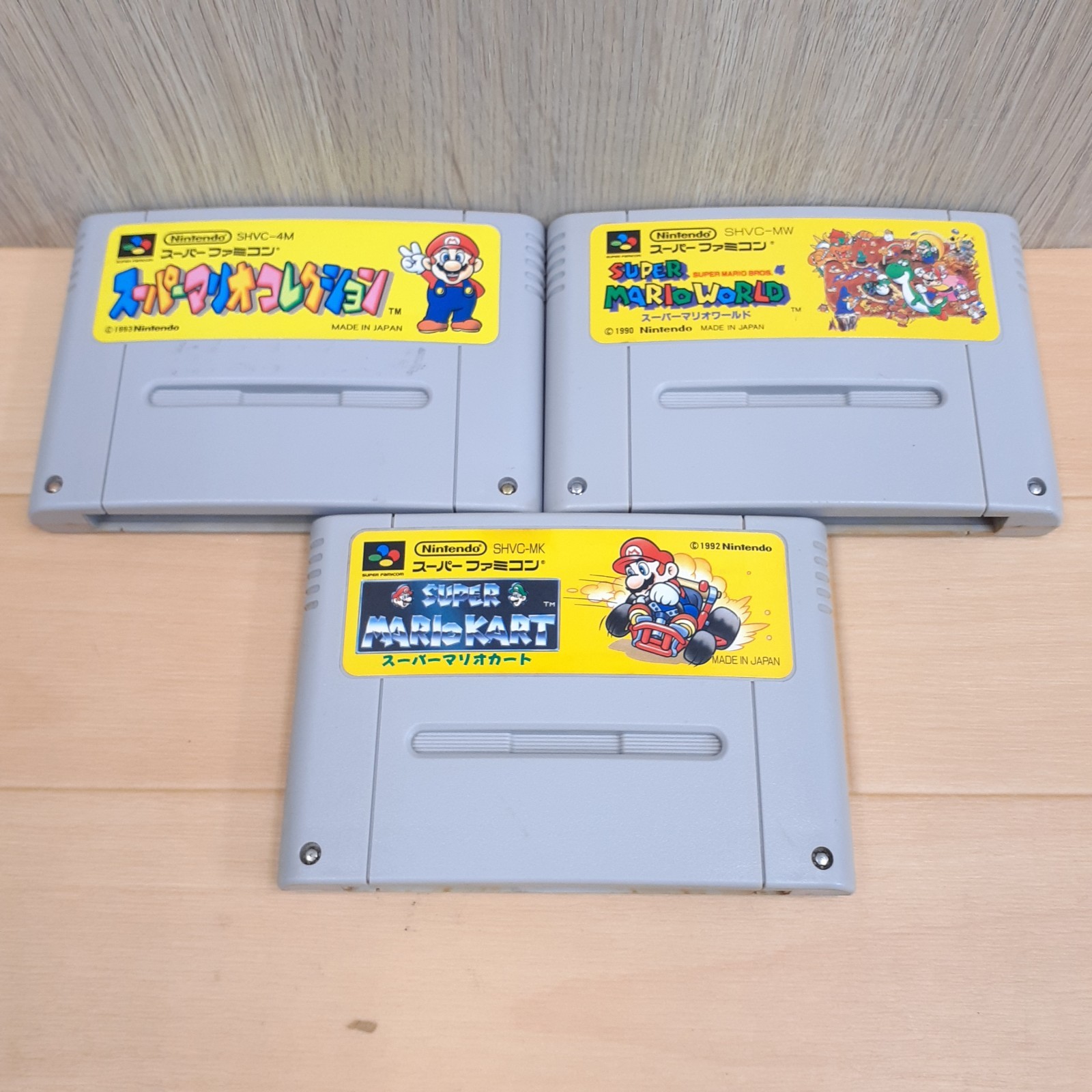 Nintendo Super Famicom Console Bundle 12 games 2 controllers & cables Japan SNES