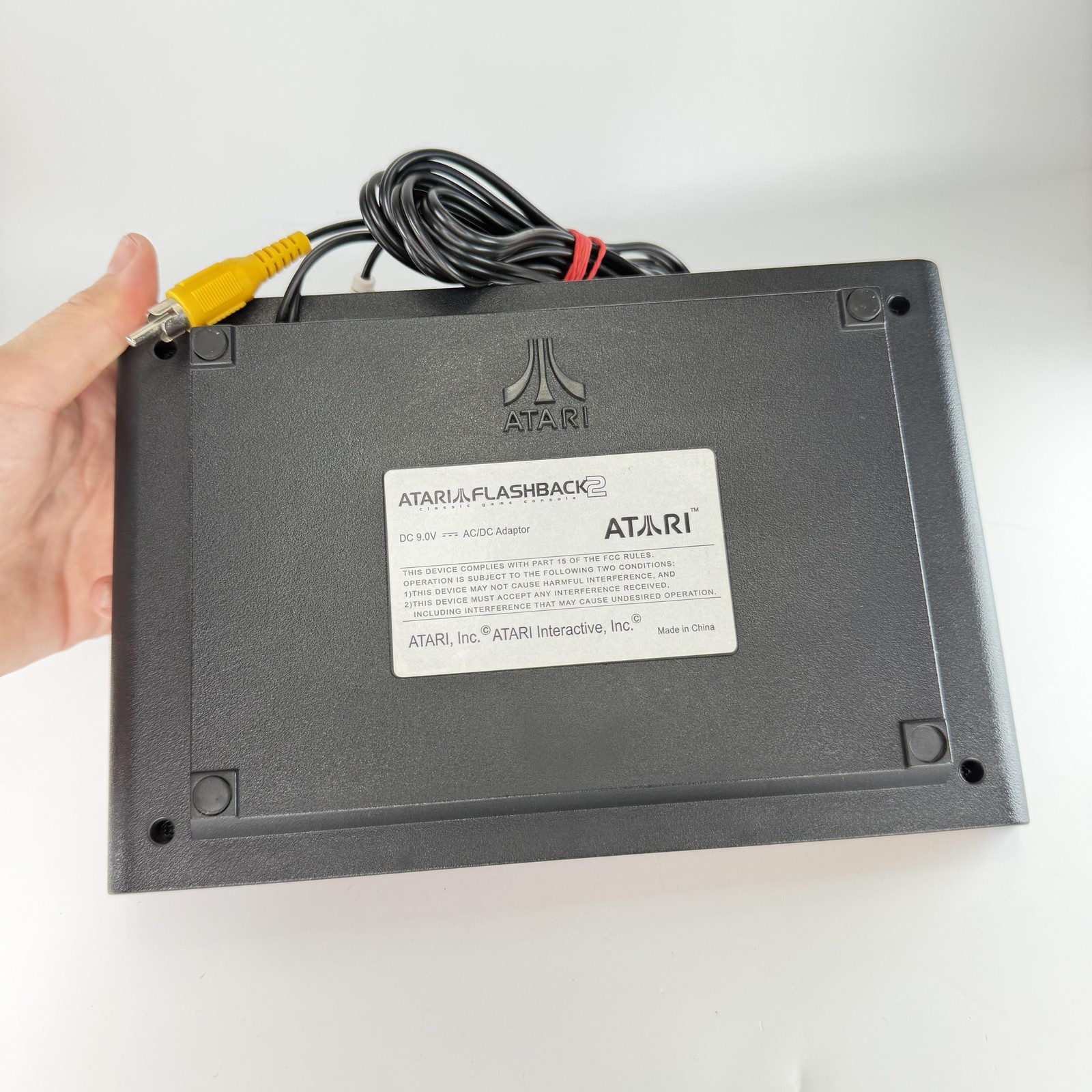 Atari Flashback 2 Classic Game Console System AV RCA Cables AC Adapter Set