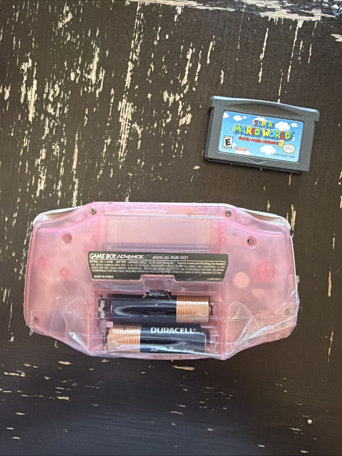 Nintendo Game Boy Advance 32MB Handheld System – Pink with Super Mario Game