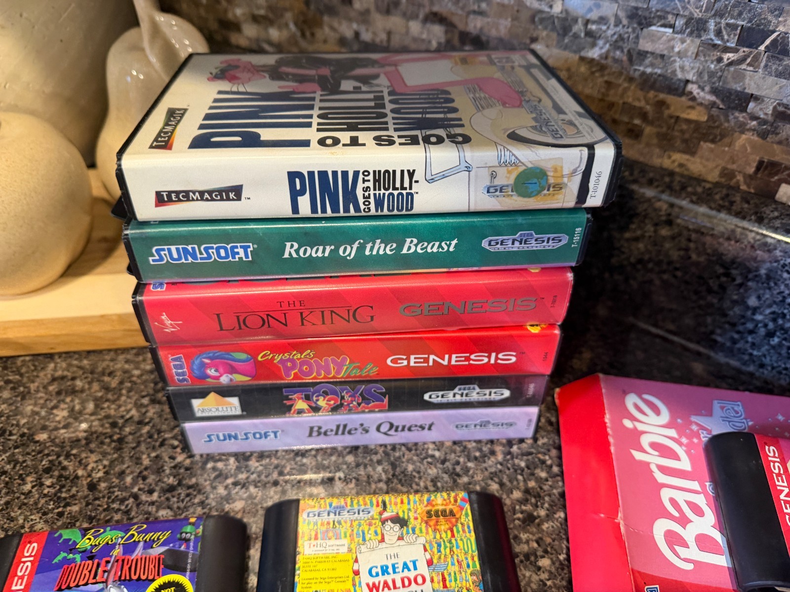 Sega Genesis Model 1 Console Bundle Controller, 15 Games, and Power/Av Cables!