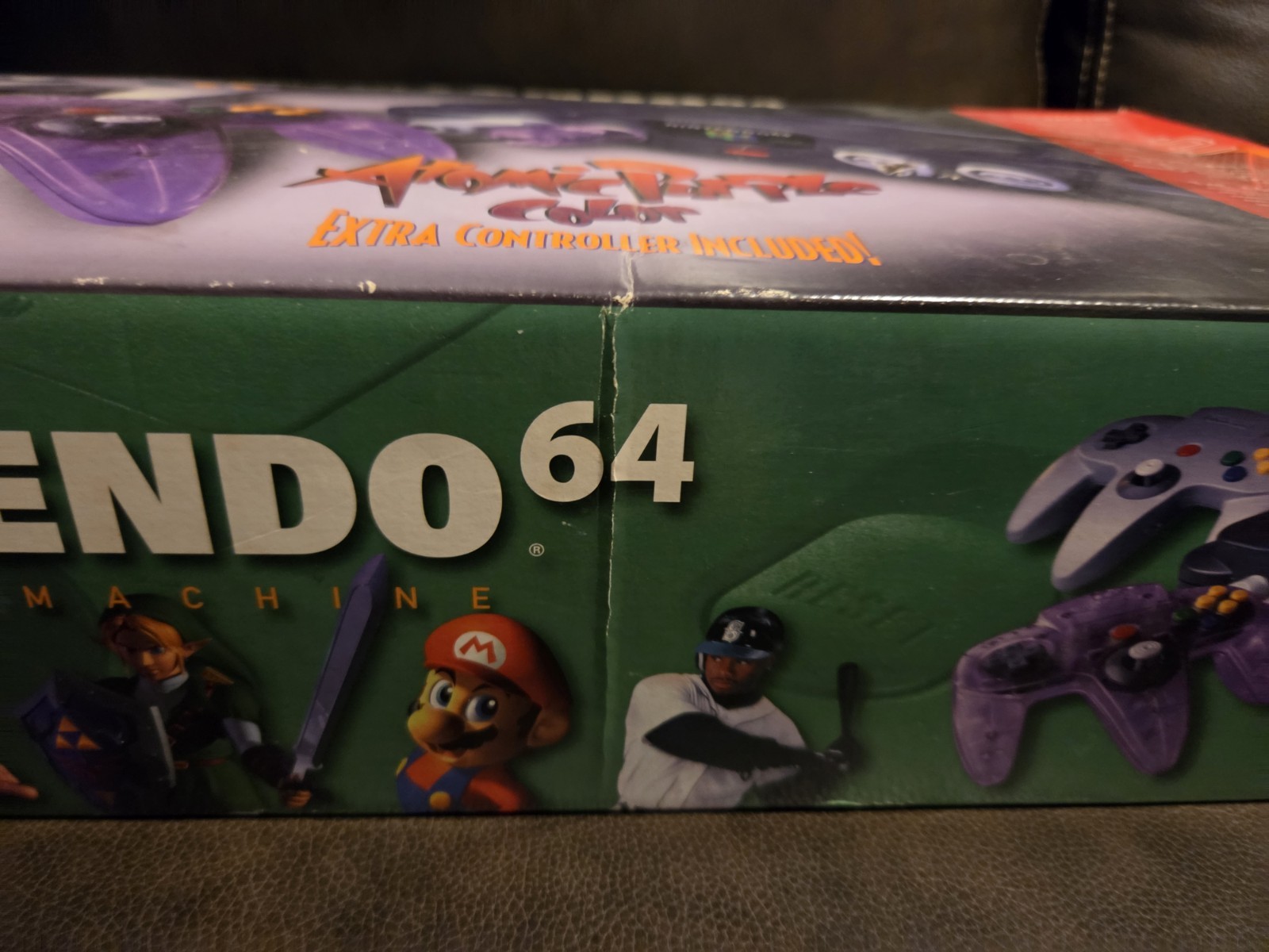 New Nintendo 64 N64 Console Atomic Purple Controller Bundle CIB Complete Unused