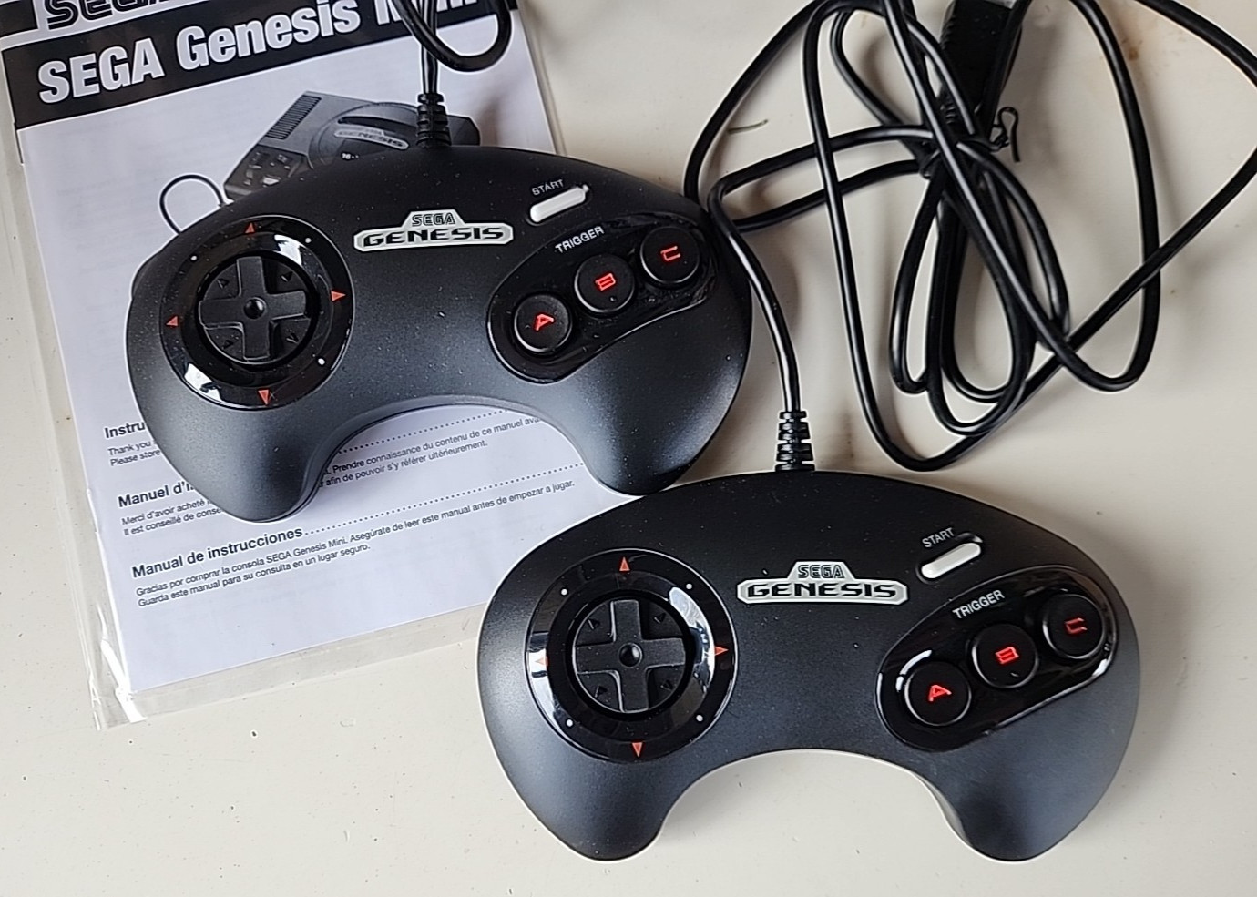 SEGA Genesis Mini Home Game Console Complete in Box Authentic 40+ Games 2 Cntrls