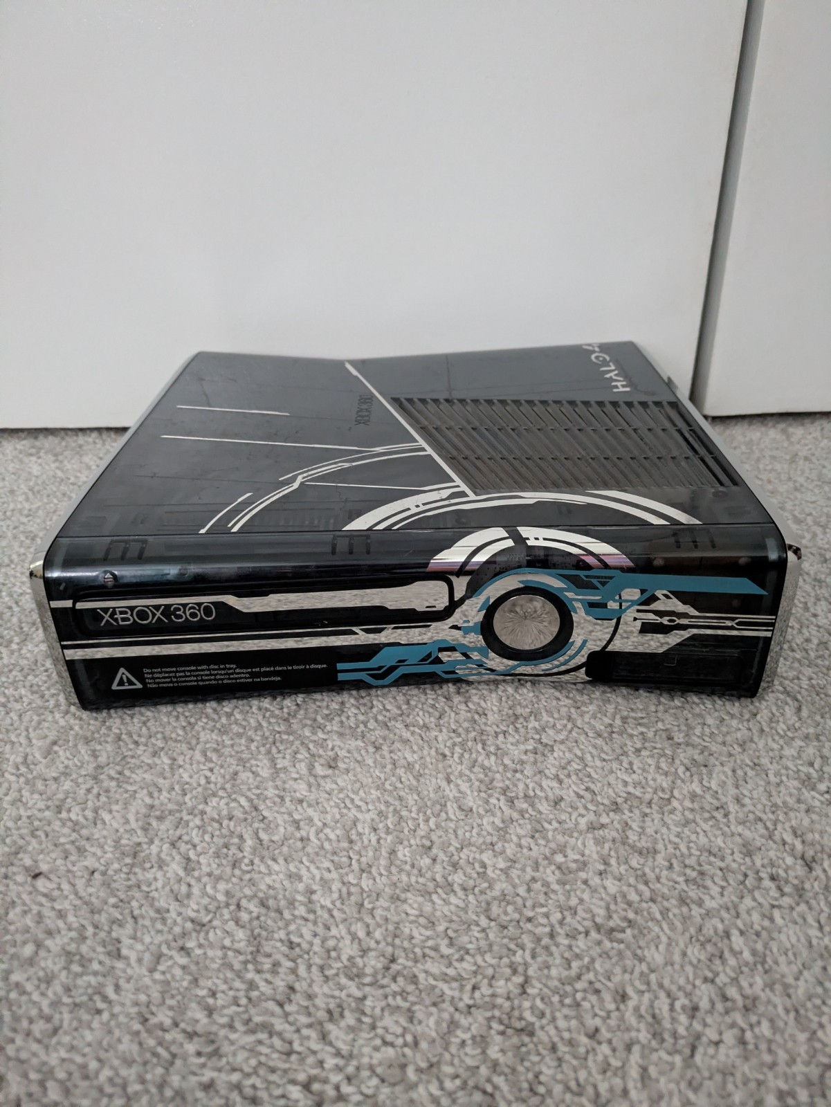 Xbox 360 S Halo 4 Console 320 GB TESTED + power cord, contoller, game READ DESC