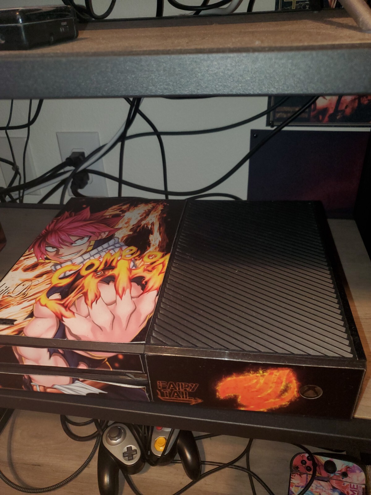Microsoft Xbox One 500GB Black Console + Fairy Tail Skin & Remote