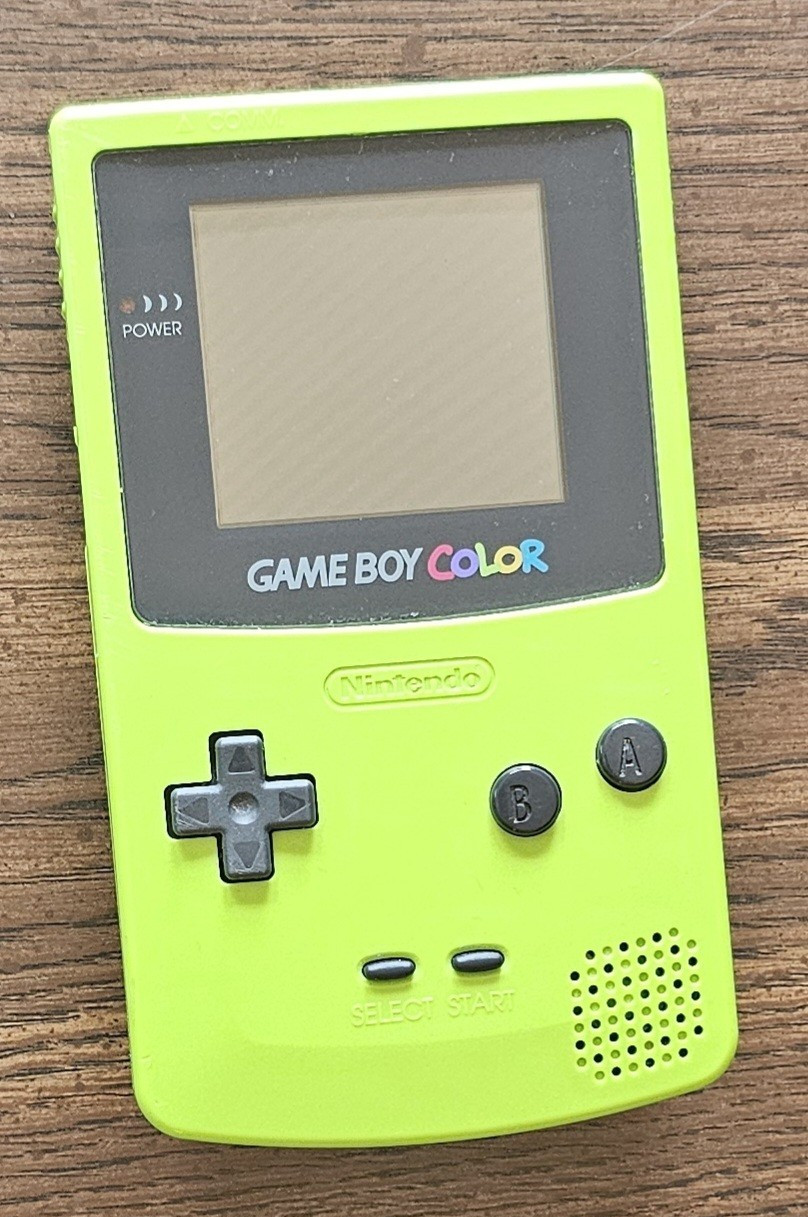 Nintendo Game Boy Color Kiwi Lime Green Handheld System Tested Working Great!