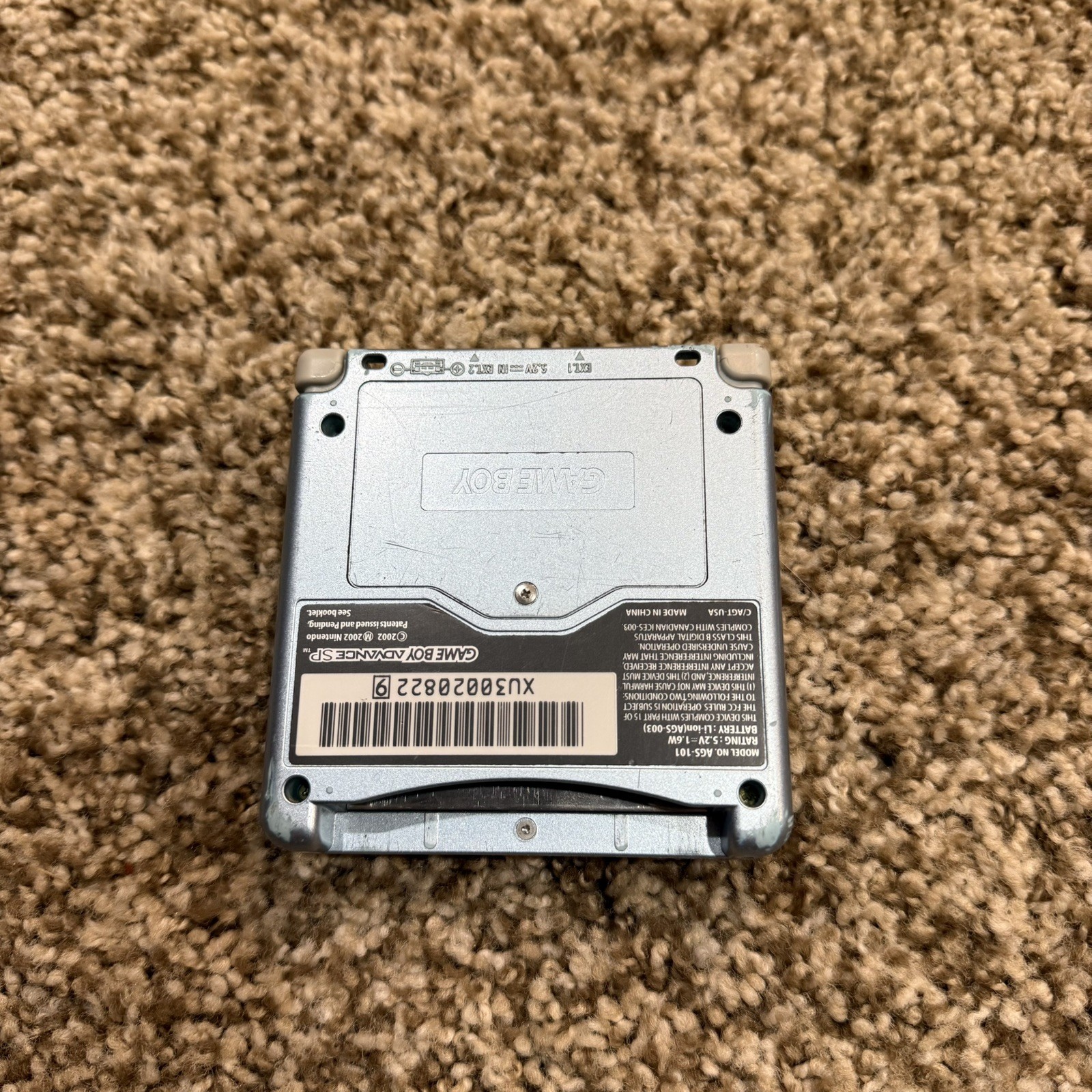 Nintendo Gameboy Advance SP AGS-101 – Pearl Blue – Tested & Works