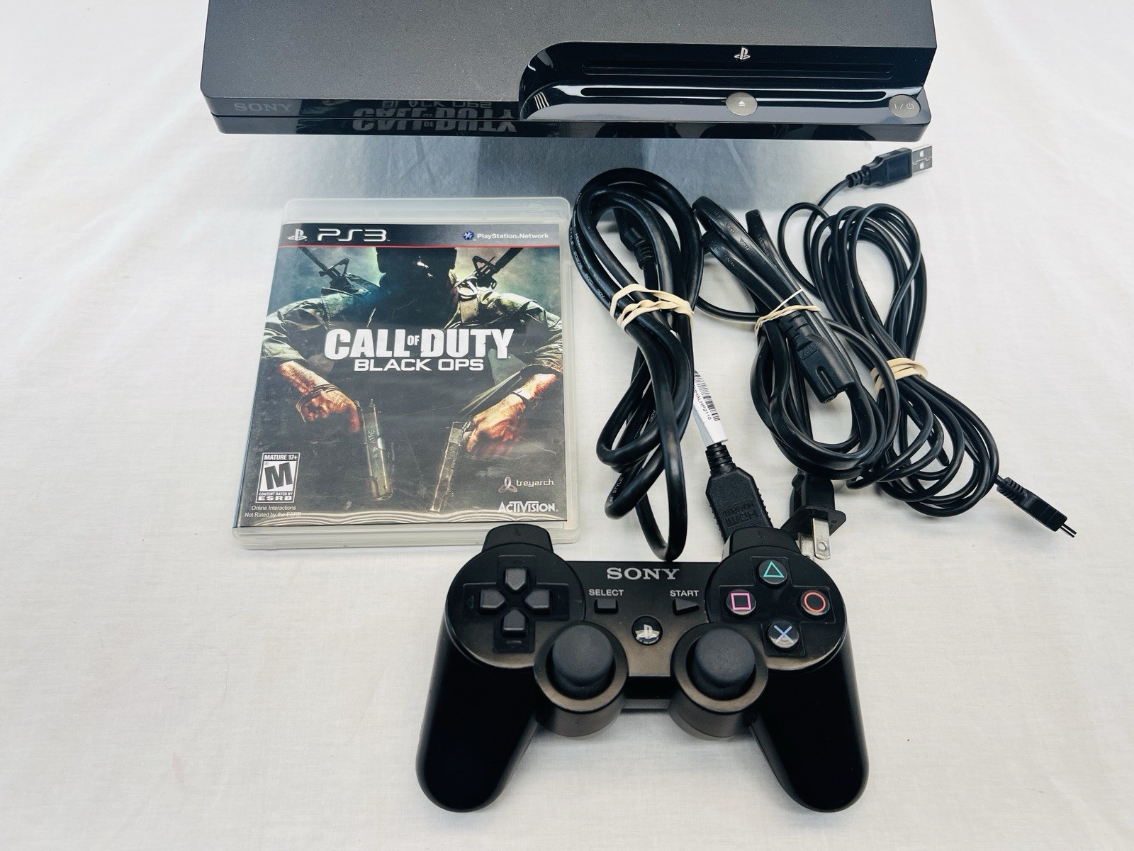 PS3 Slim CECH-2101A Console Bundle 120 GB Upgraded Call Of Duty Black Ops