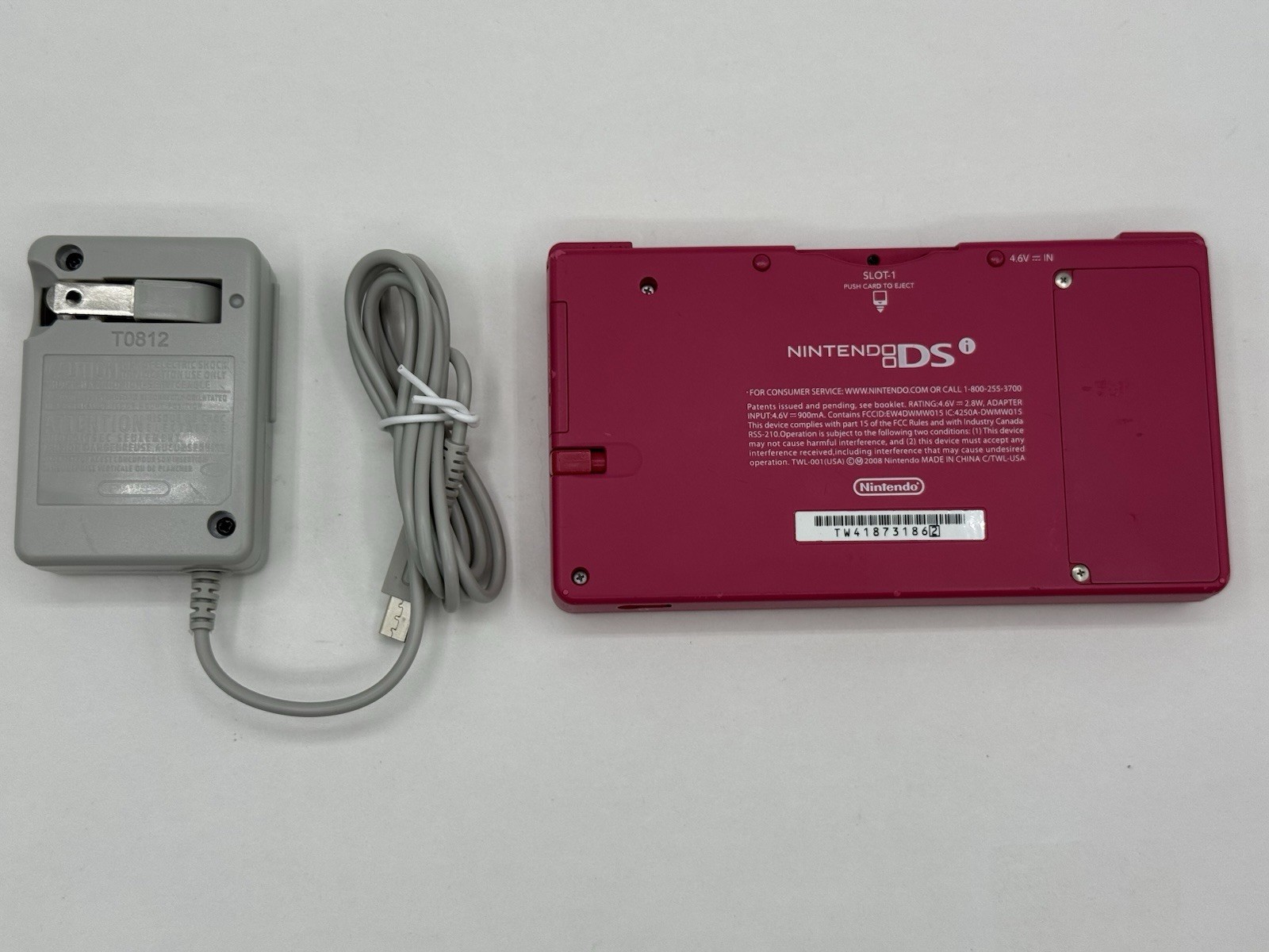 Nintendo DSi Launch Edition 256MB Pink Handheld System Game Console TWLSPA Mintt