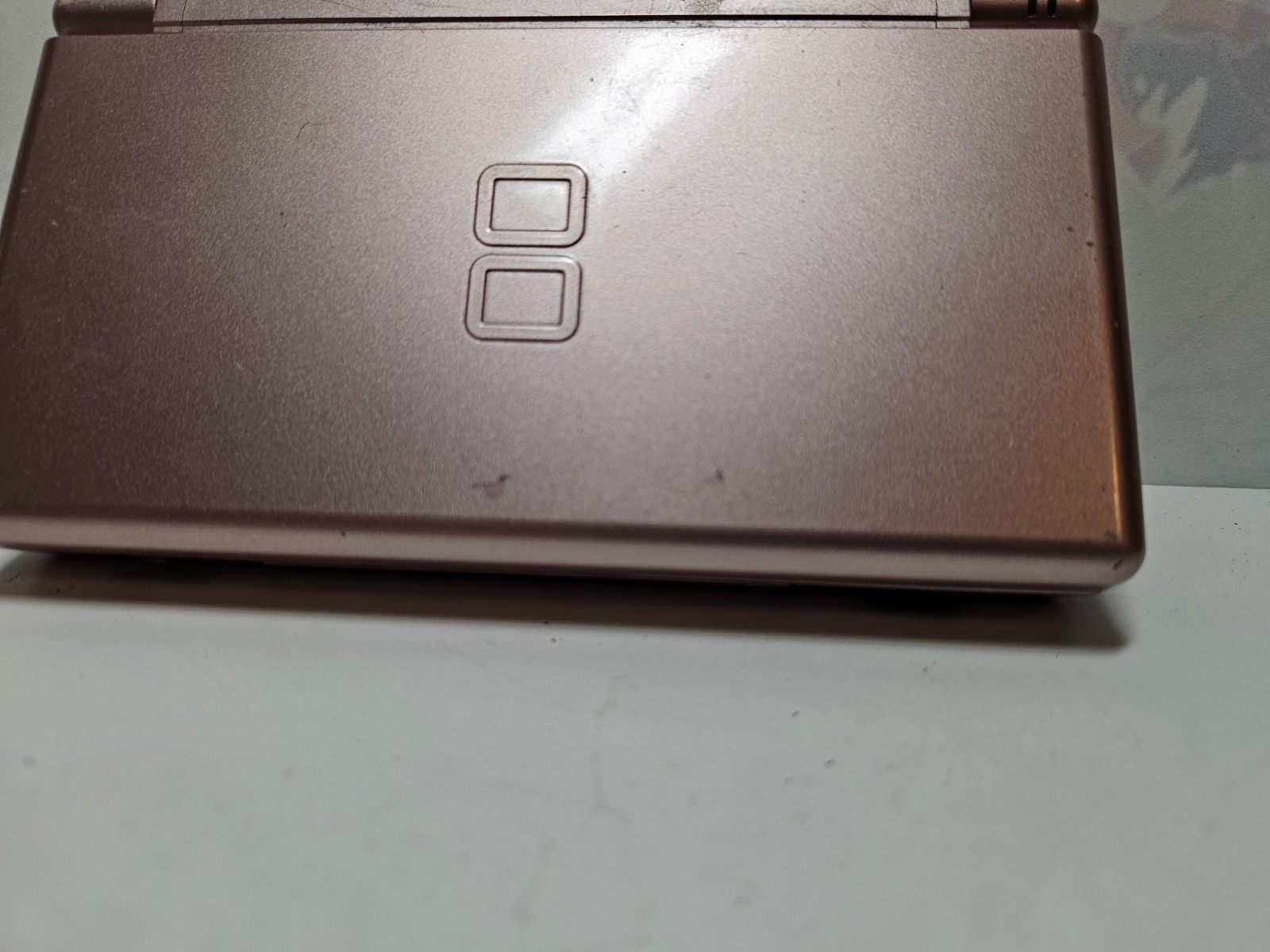 Nintendo DS Light Metallic Rose Pink USG-001 Handheld Console w/ Charger Tested