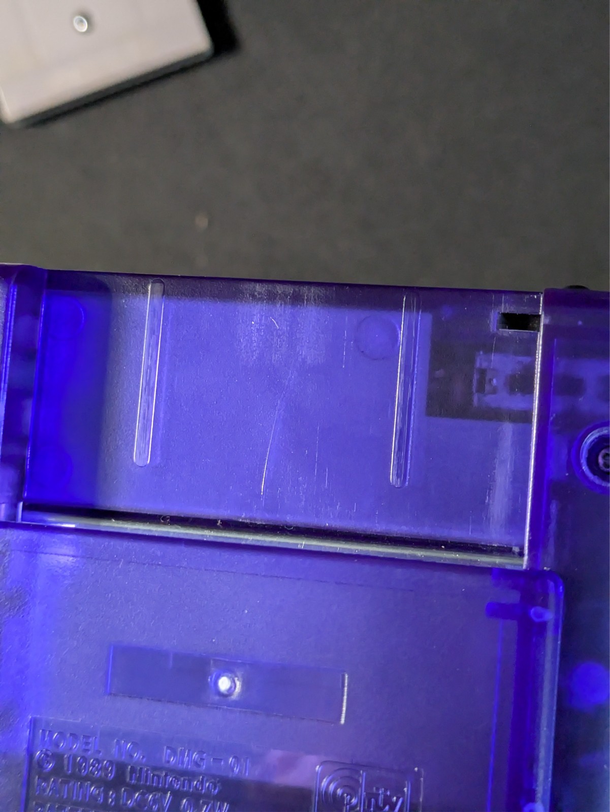 Nintendo Game Boy IPS Backlit LCD Screen Mario Zelda Purple Shell Rechargeable