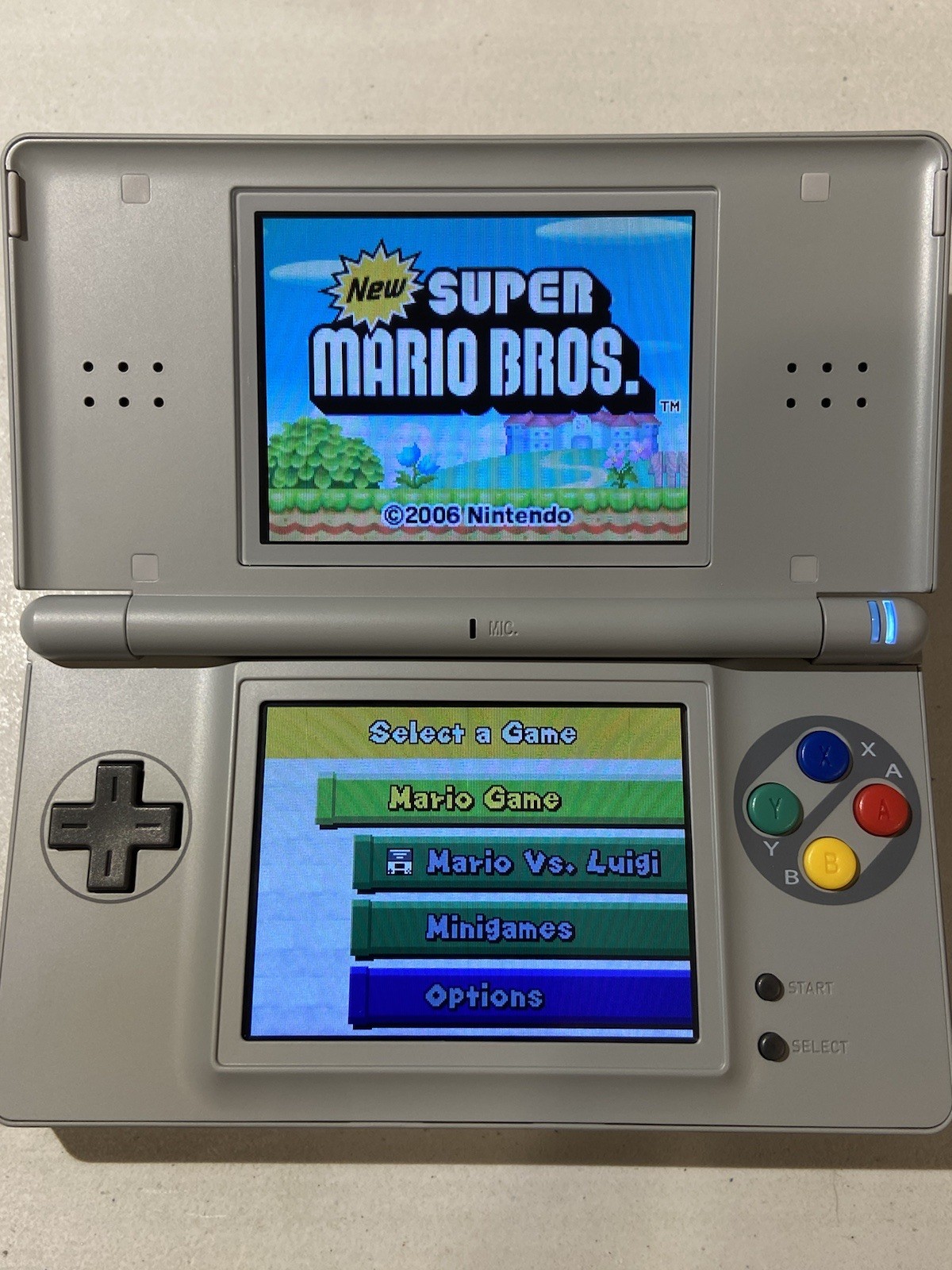 Nintendo DS Lite SNES Classic | USB-C | New Shell | White LED Handheld System #8