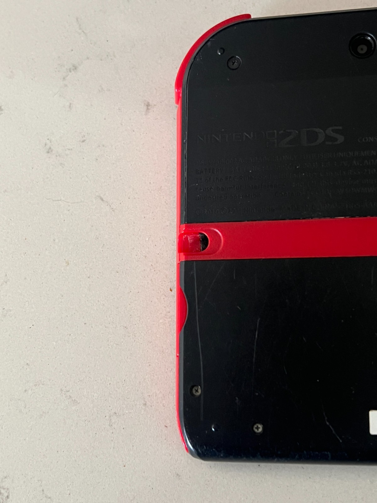 Nintendo 2DS Console Red & Black Bundle w/ Charger + 4GB SD Card Tested & Works