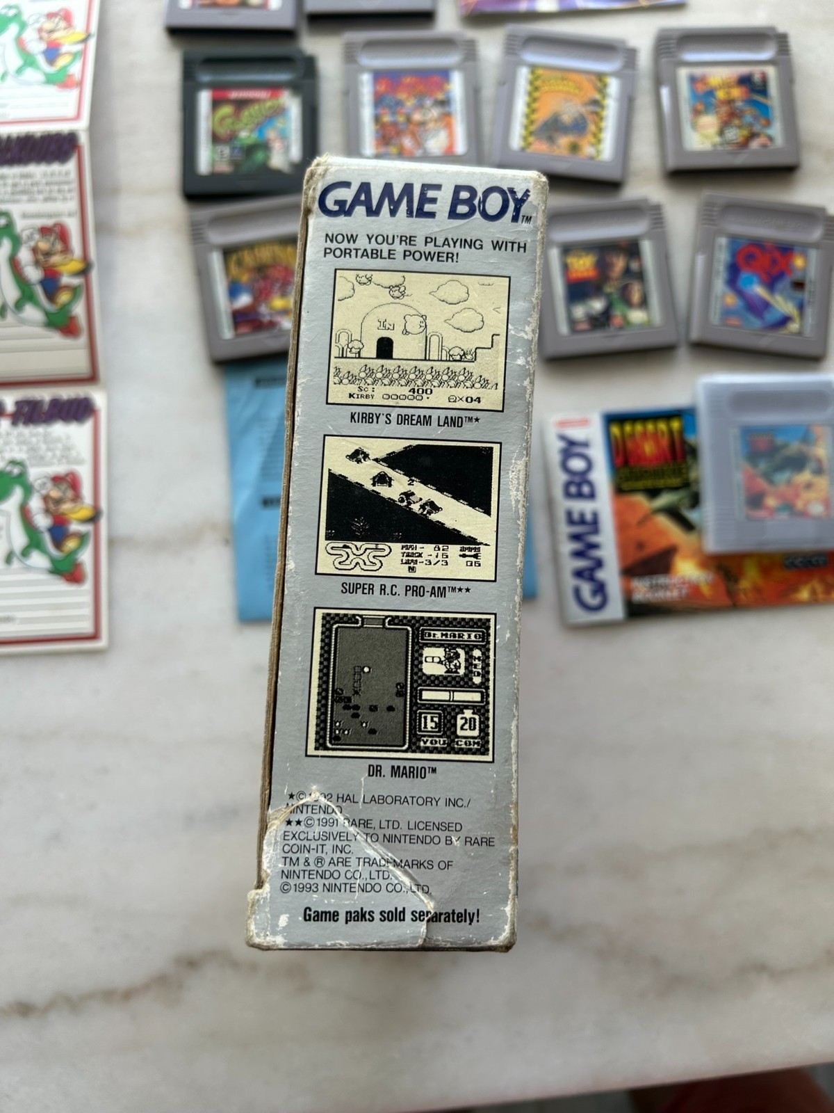 Nintendo Game Boy System DMG-01 Swedish in BOX with 13 Games Tetris