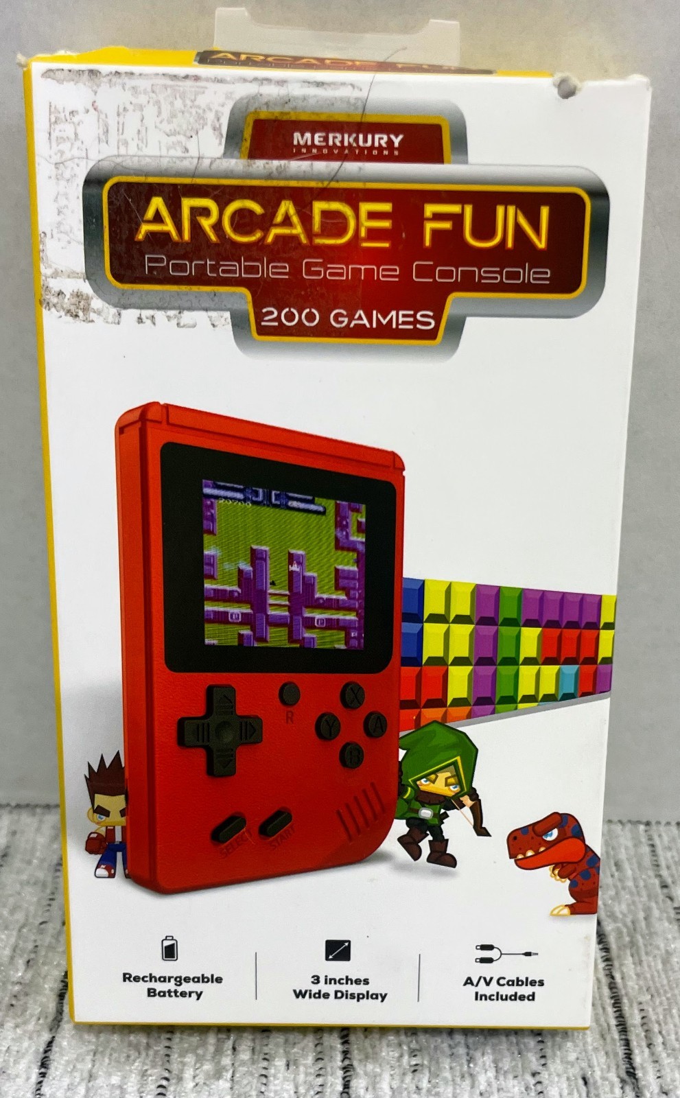 Merkury Innovations Arcade Fun Portable Gaming Console 200 Games
