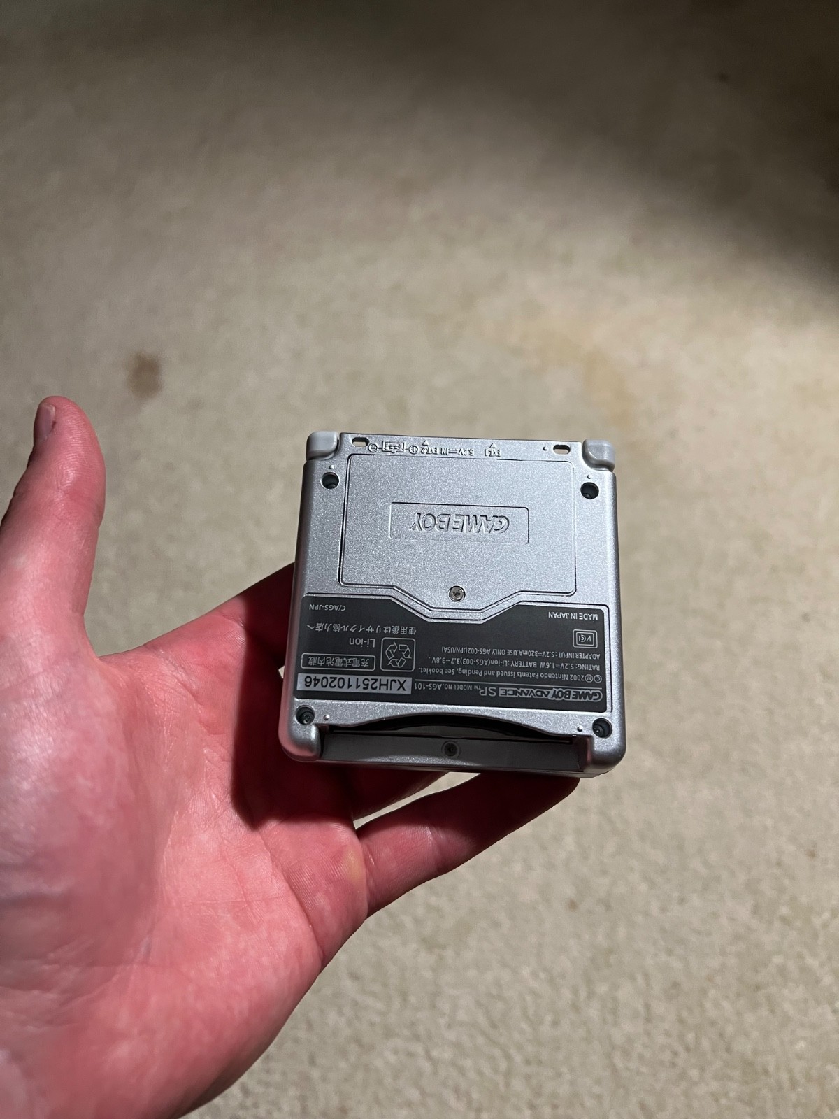 Gameboy Advance SP IPS V2 USBC MOD NEW BATTERY