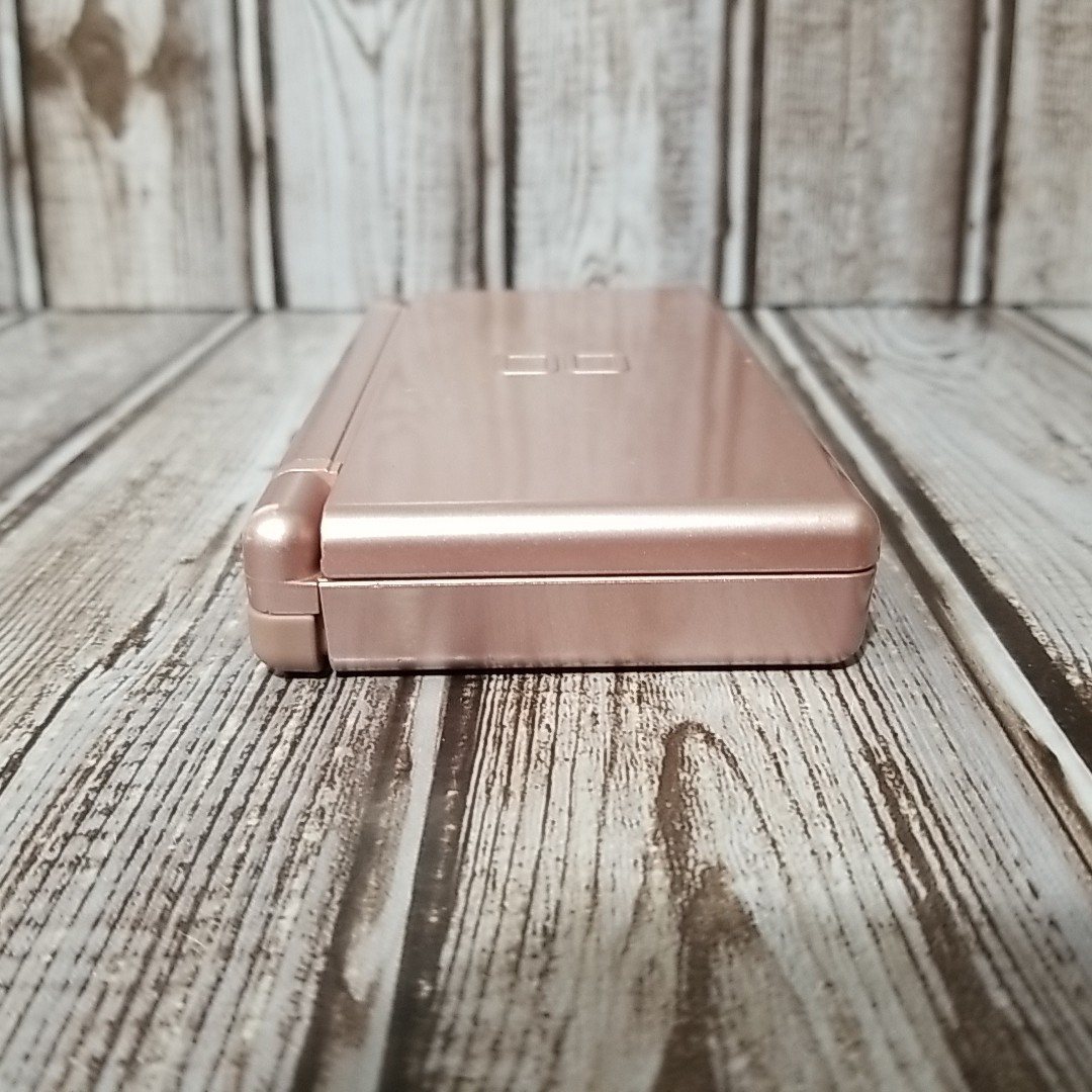 Nintendo DS Lite Metallic Rose Handheld Video Game Console w/ Charger & Stylus