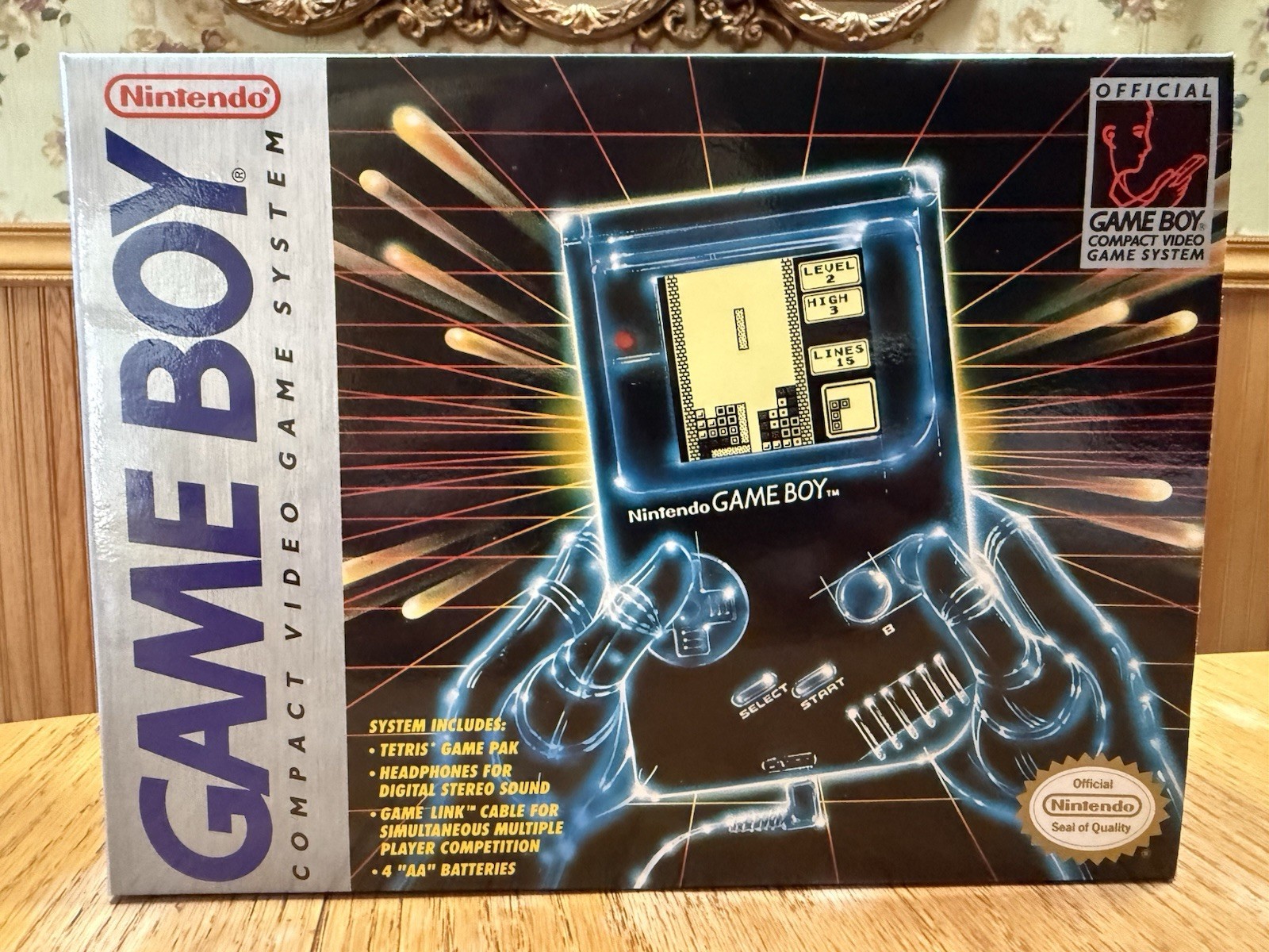 1989 Nintendo Game Boy DMG-01 with Tetris,MINT CONDITION,NEVER USED, TESTED!