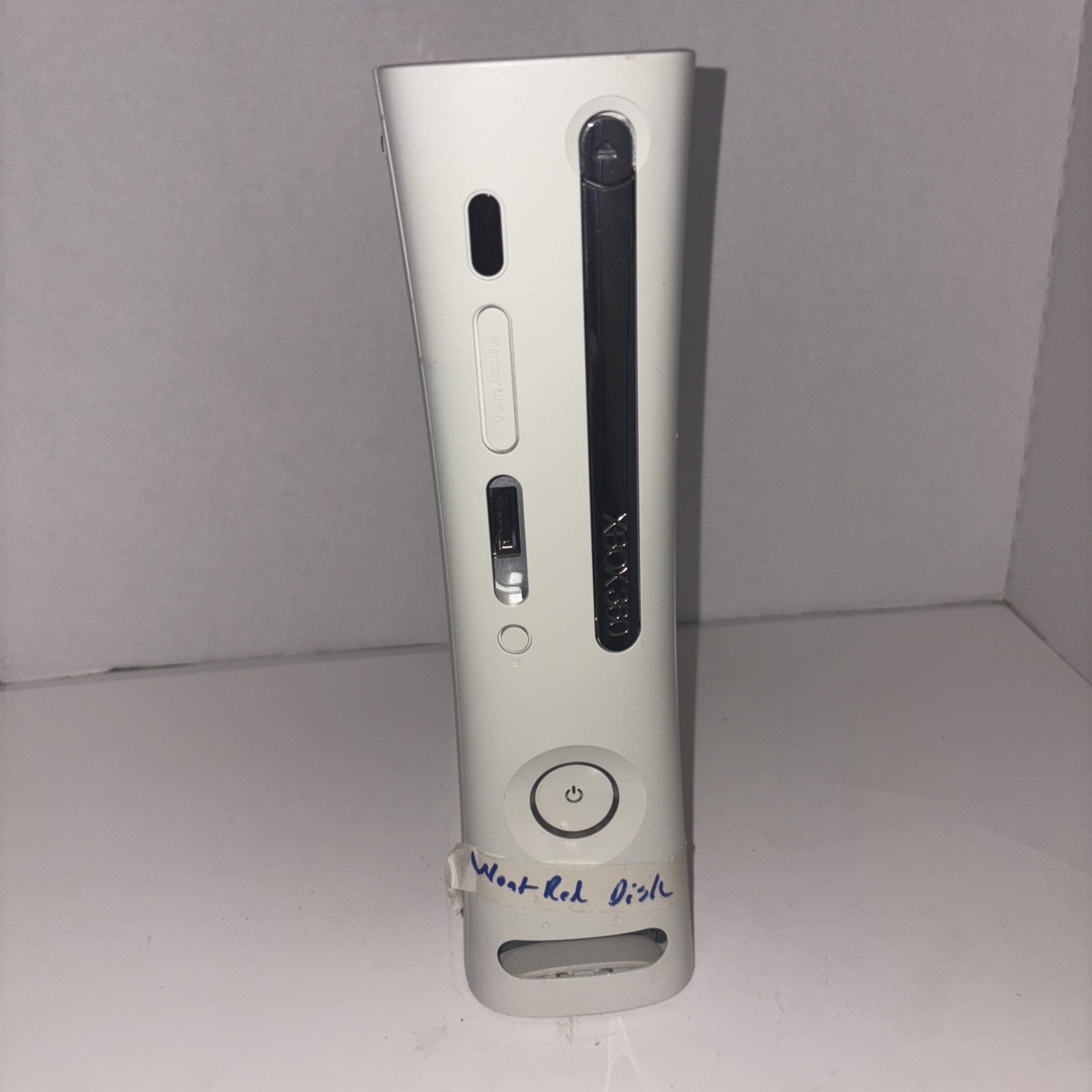 Xbox 360 White Untested or for Parts & Repair Only No Cords No Controller No HDD