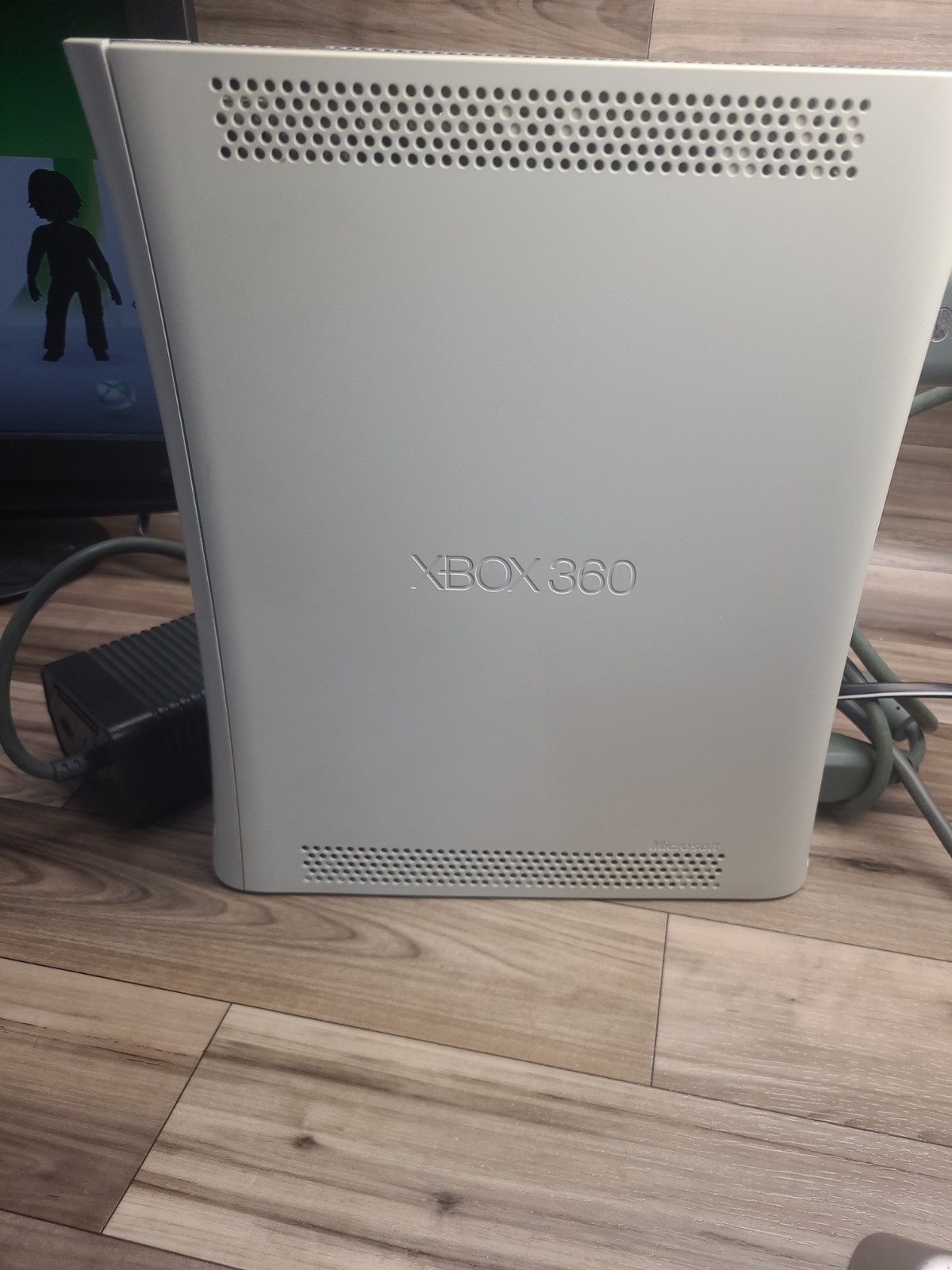 Microsoft Xbox 360 White Console Only – Working – W/ Power Supply And A/V Chord
