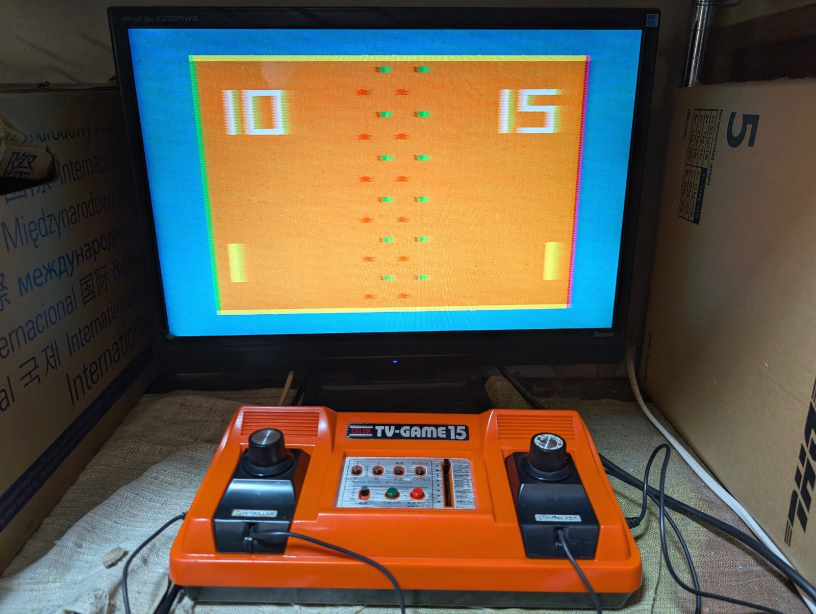 Nintendo Color TV game TV-GAME15 CTG-15V console Japan Box Manual