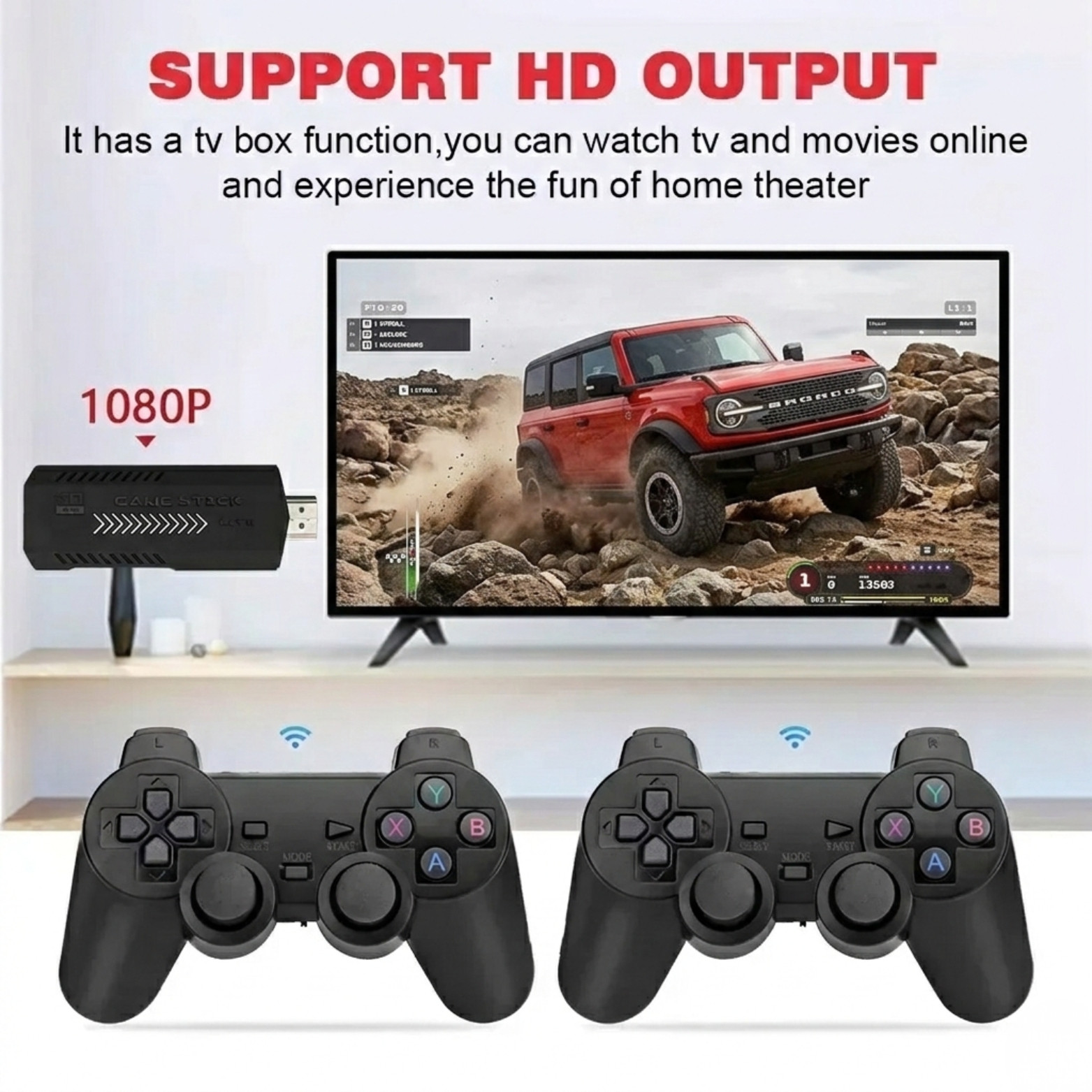 2026 X2 Plus 4K 2.4G Retro Game Stick 256G 50 Emulators PS1 N64 DC Wireless