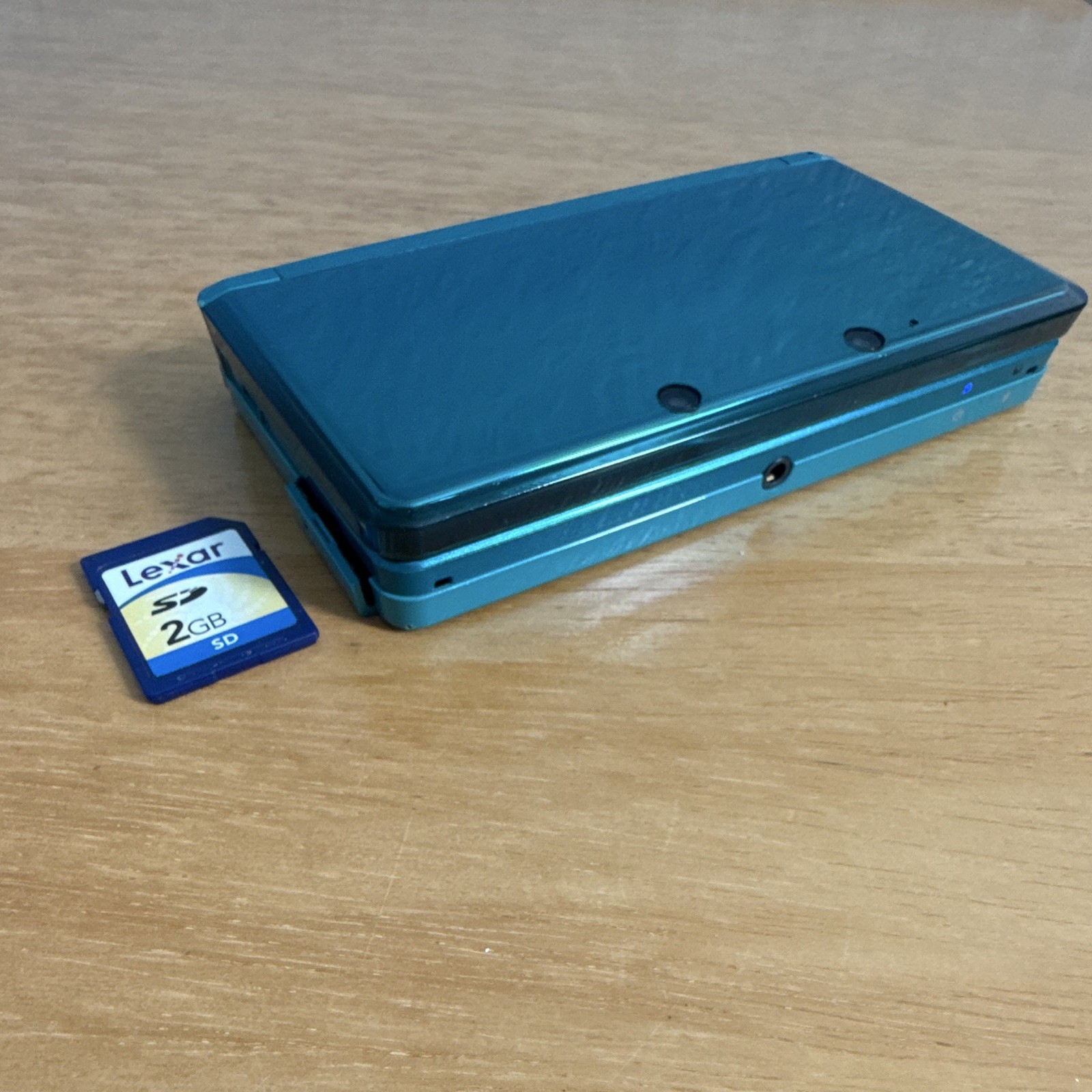 Nintendo 3DS Aqua Blue Console Bundle Charger Stylus Case CTR-001 (U.S Seller)