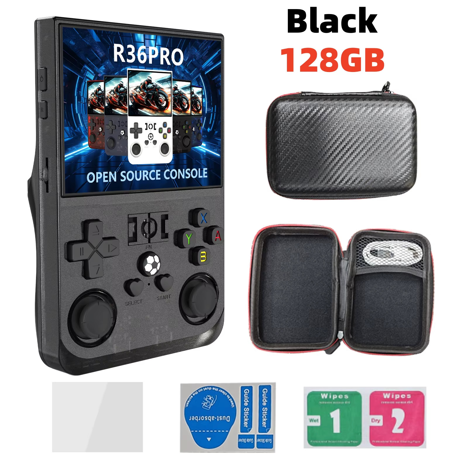 Open Source R36 PRO Retro Handheld Video Game Console Linux System 3.5 Inch IPS