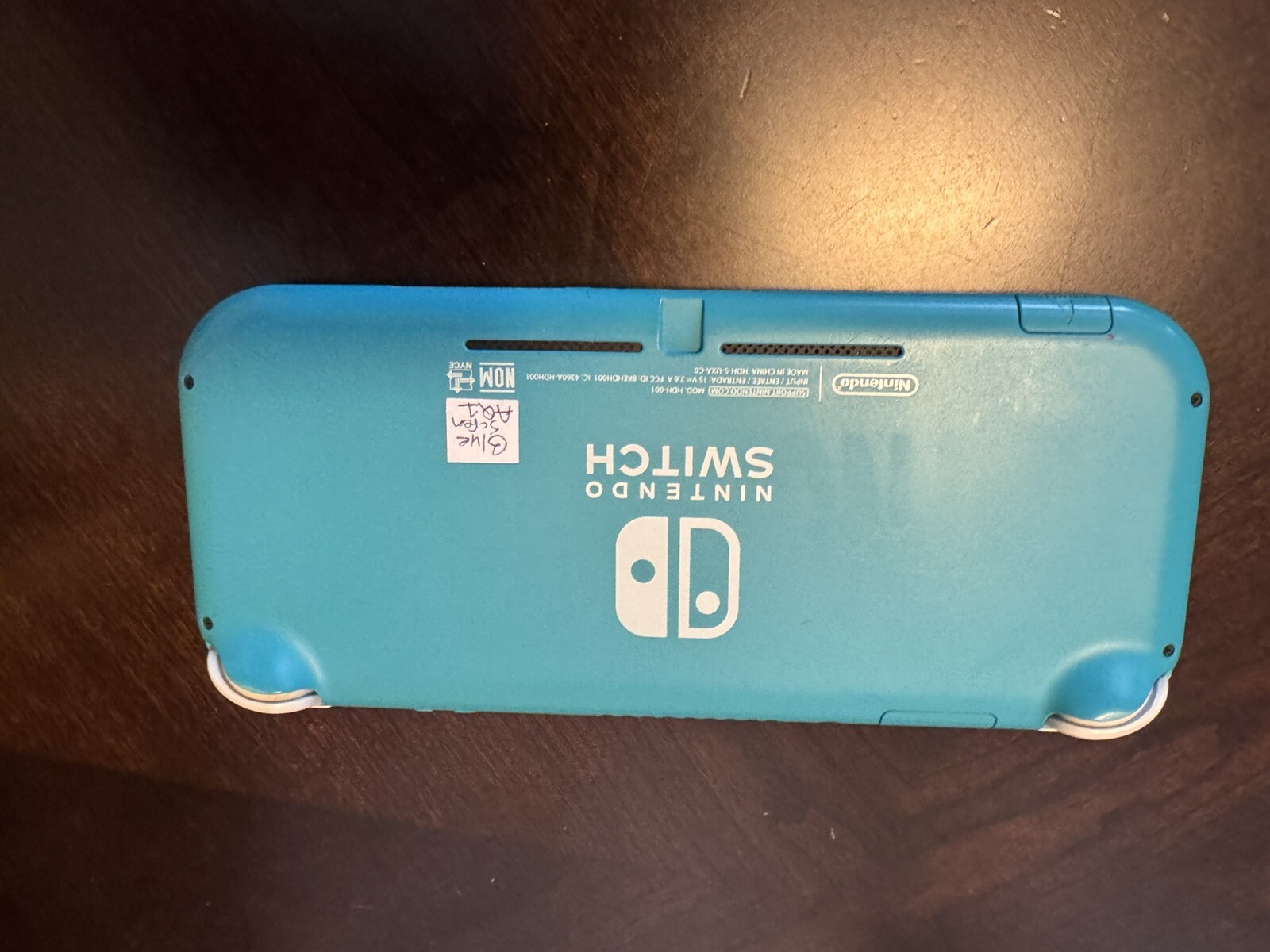 Nintendo Switch Lite Turquoise Console (HDH001) Parts As Is Blue Screen