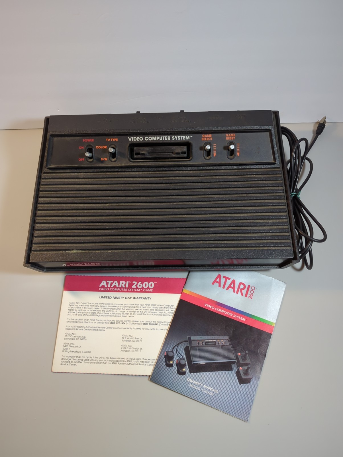 Atari CX 2600 A Black Console Only VCS Video Computer System Untested