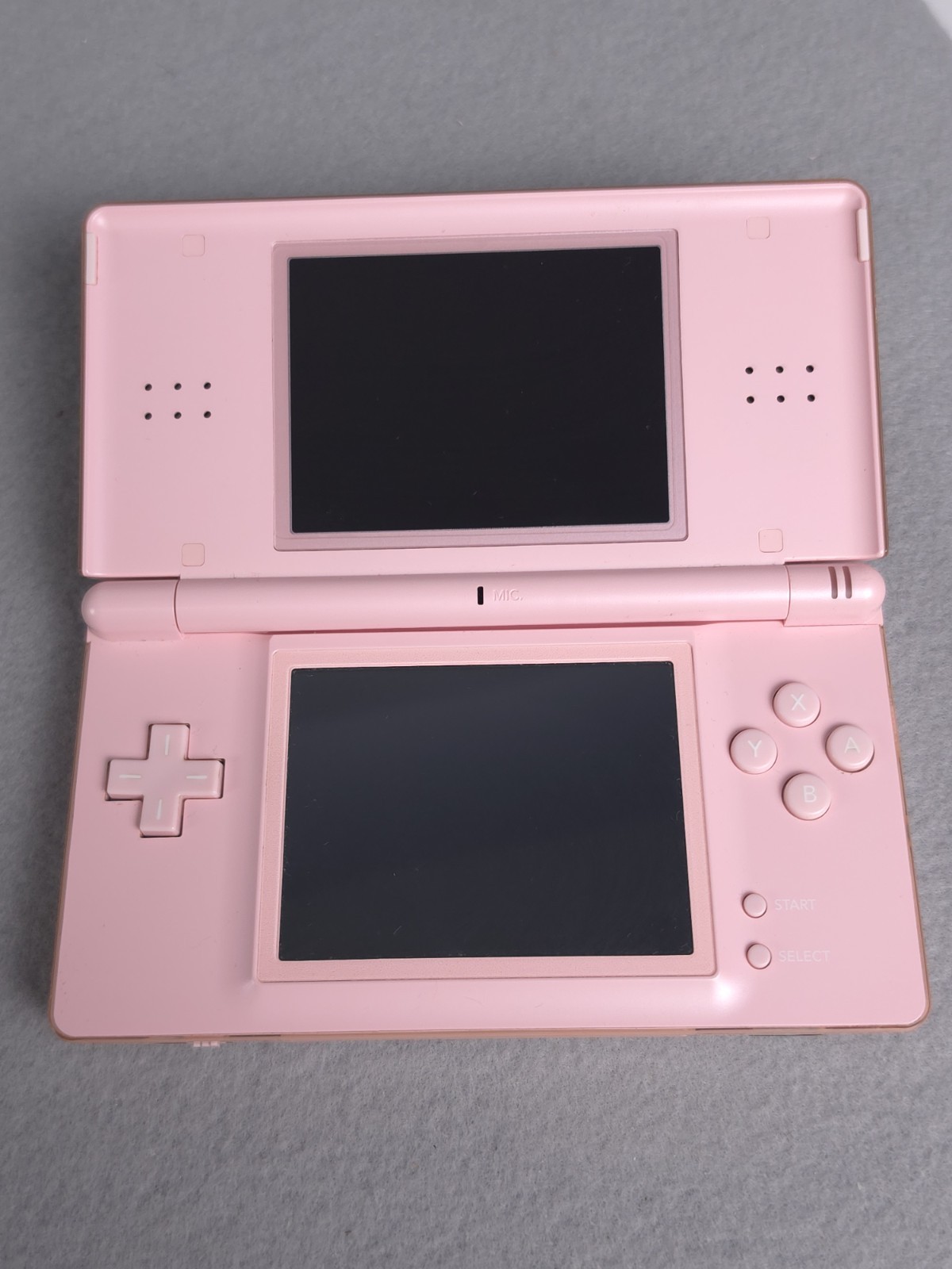 Nintendo DS Lite Console USG-001 with charger – Coral Pink W/6 Games Good Cond.