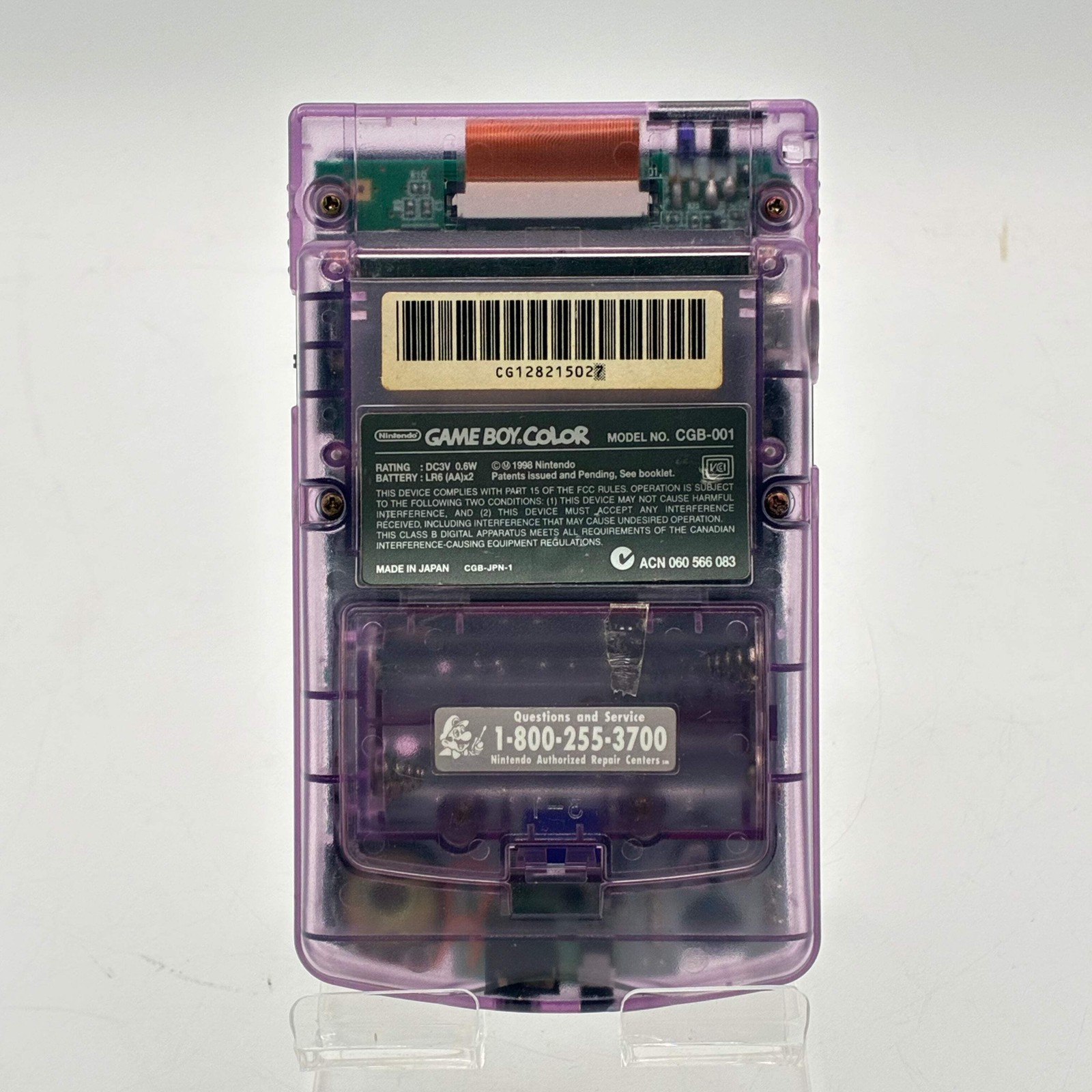 Nintendo Game Boy Color 1998 CGB-001 Purple