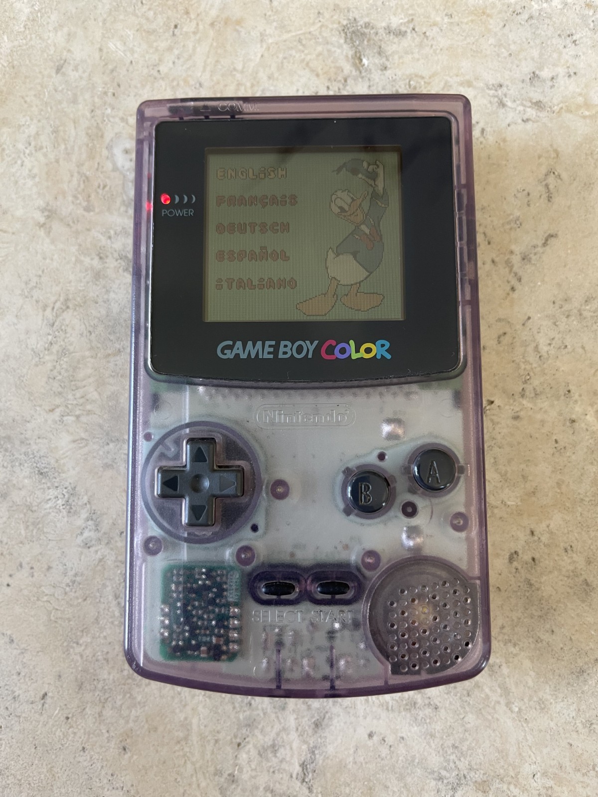 Nintendo Gameboy Color GBC Atomic Purple CGB-001 Handheld System Complete in Box