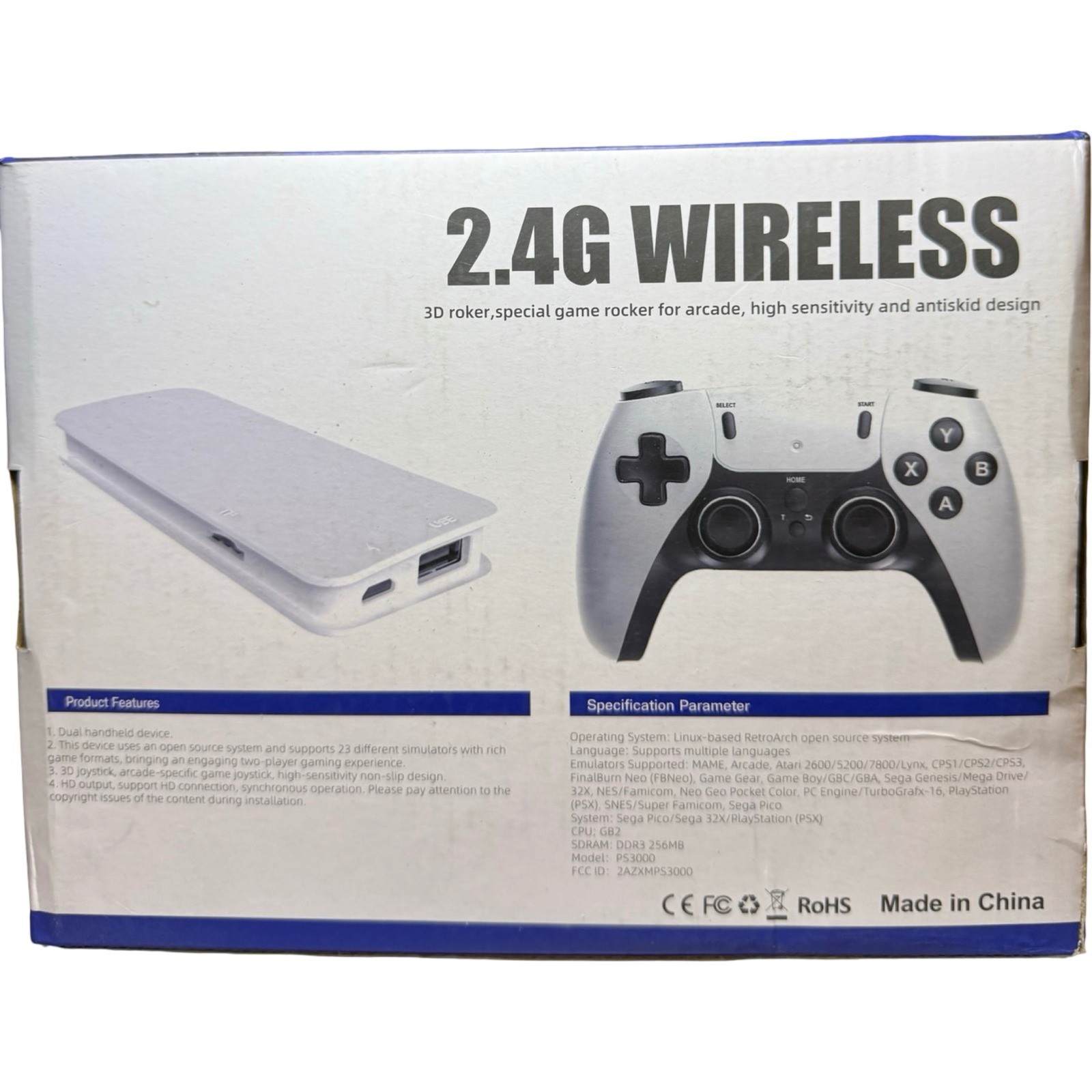 M15 Retro Game Console 4K HD Game Stick 2.4G Wireless Controllers 23 Simulators