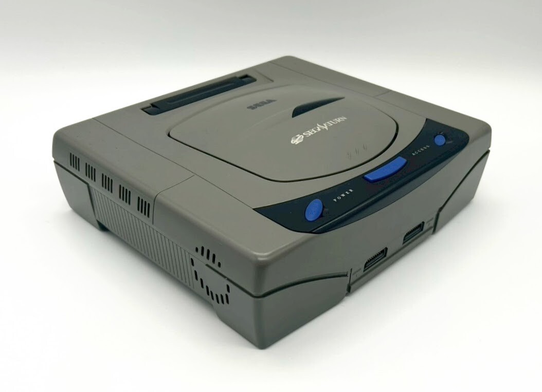 Sega Saturn Console HST-3200 2xController 2xGame Soft NTSC-J Japan #381