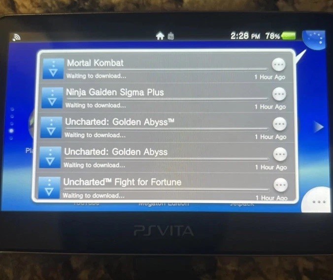 PS Vita PCH-1000 1100 Wi-Fi OLED (BLACK) w/Charger +SD2Vita + 256 GB MICRO SD.