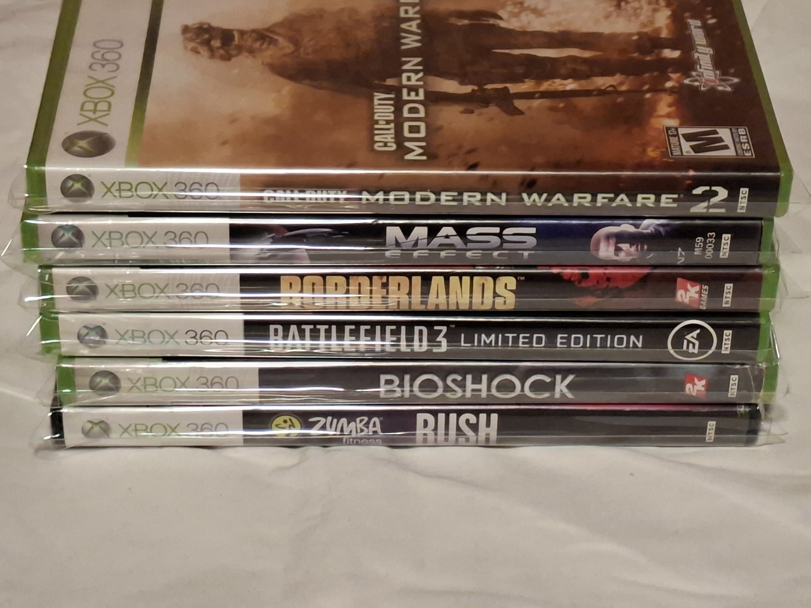 XBOX 360 Slim 250GB Console BUNDLE Microsoft TESTED (Used) Matte Black