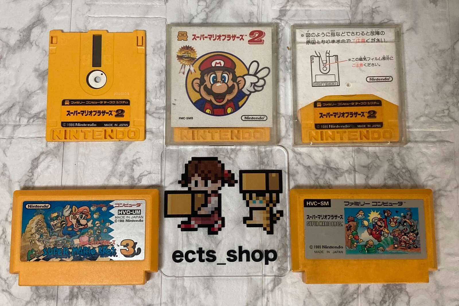 Famicom Disk system Console SET Nintendo New belt Main unit unmodified Mario