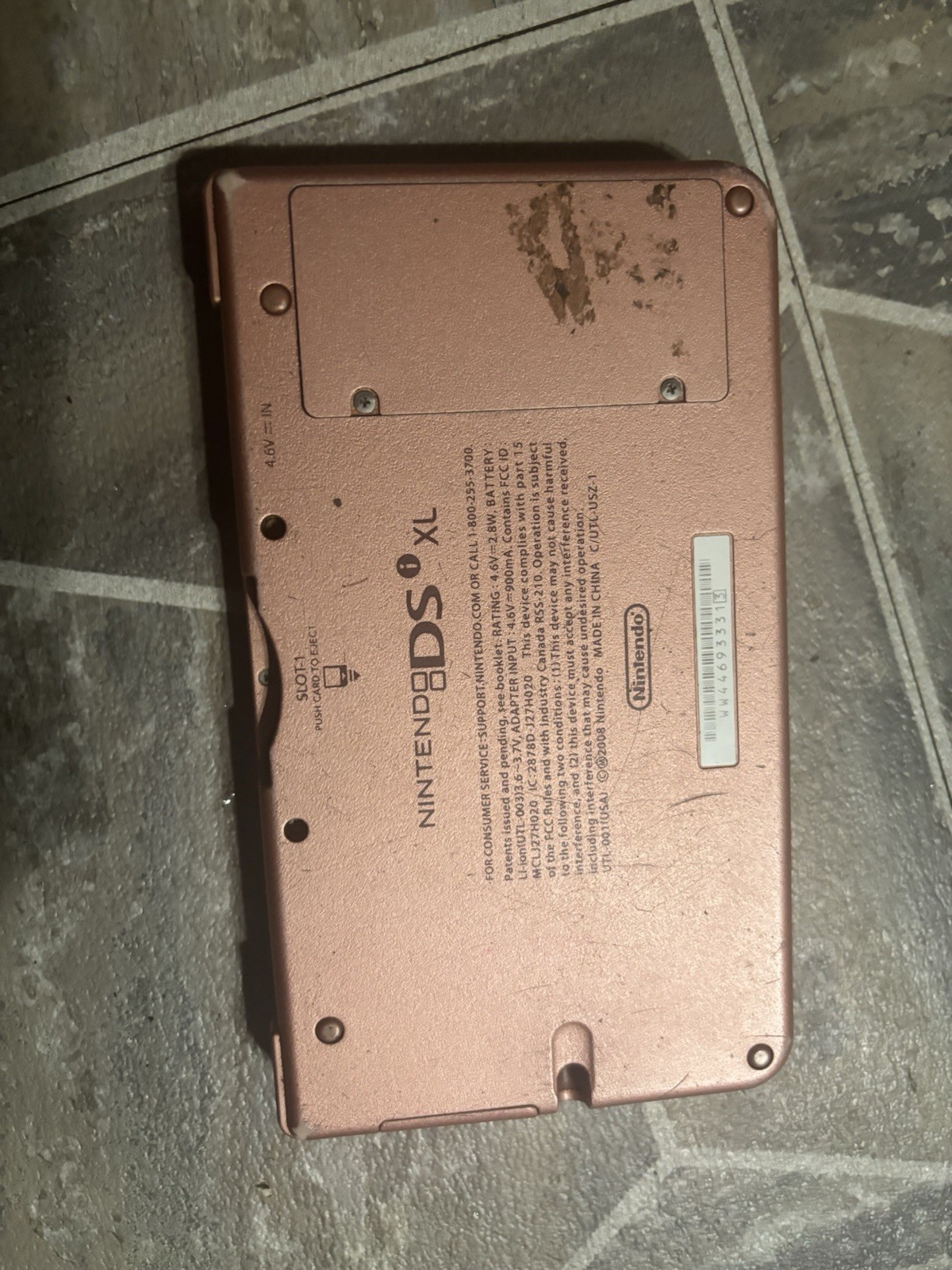 Nintendo DSi XL Pink Handheld System for Nintendo DS Wi-Fi Headphone Jack