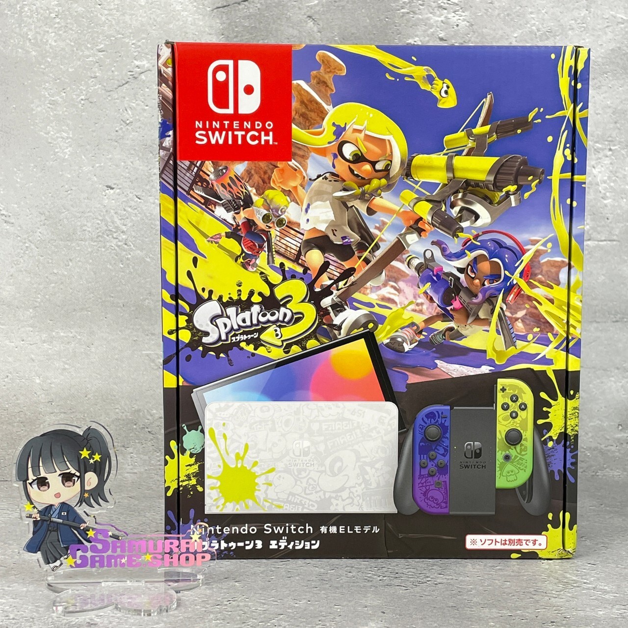 Nintendo Switch OLED Model Splatoon 3 Edition Console with Game + Pro Controller