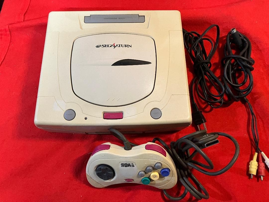 Sega Saturn white HST 3200 tested and working